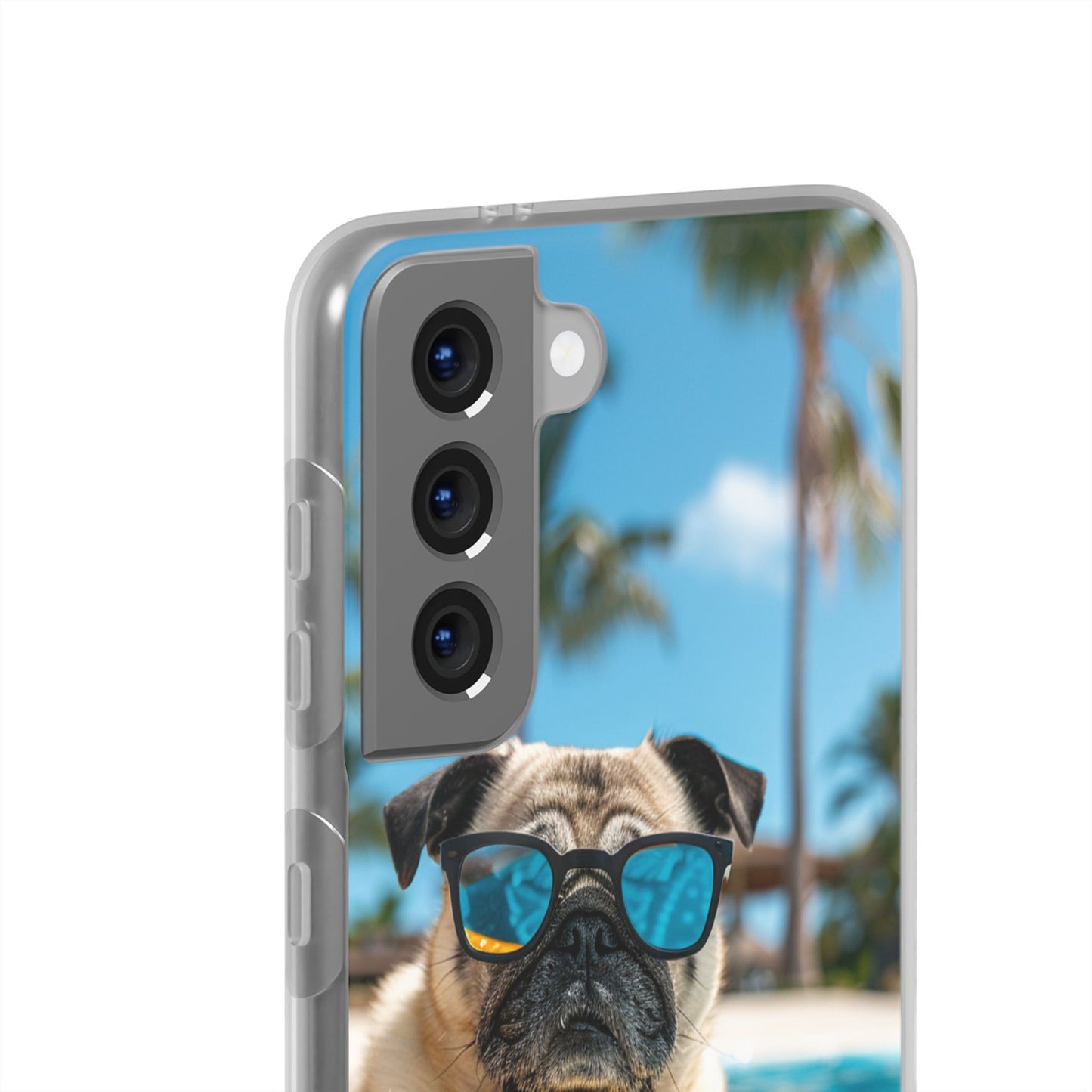Aruba Pug Summer Option #2 iPhone & Samsung Flexi Cases