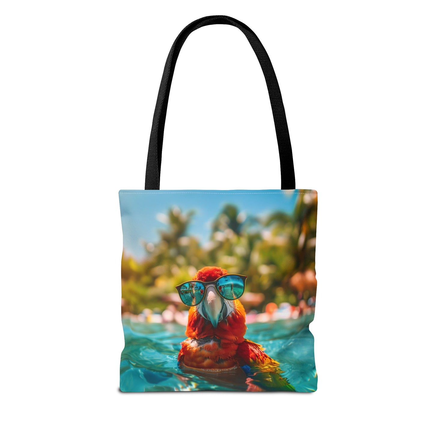 Summer Parrot Beach Tote Bag