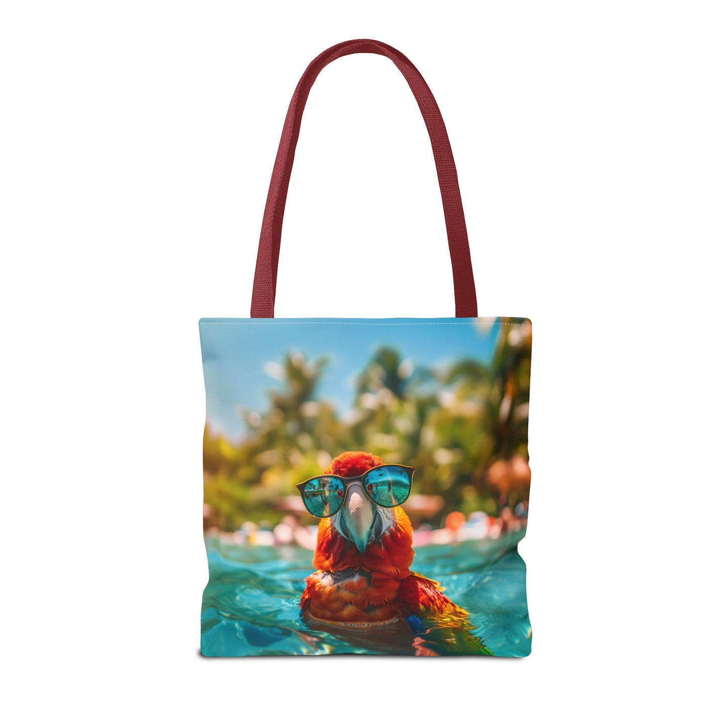 Summer Parrot Beach Tote Bag