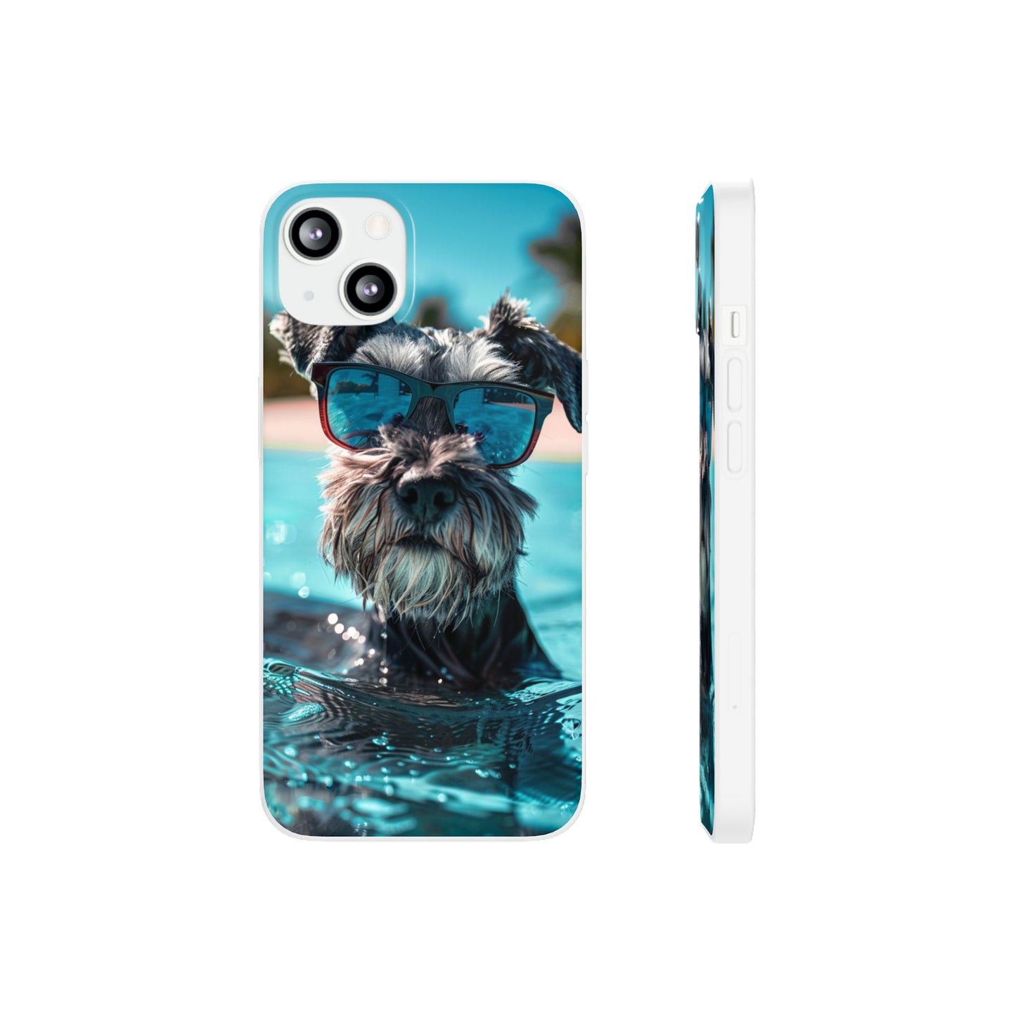 Aruba Schnauzer Option #2 Summer Beach iPhone & Samsung Flexi Cases