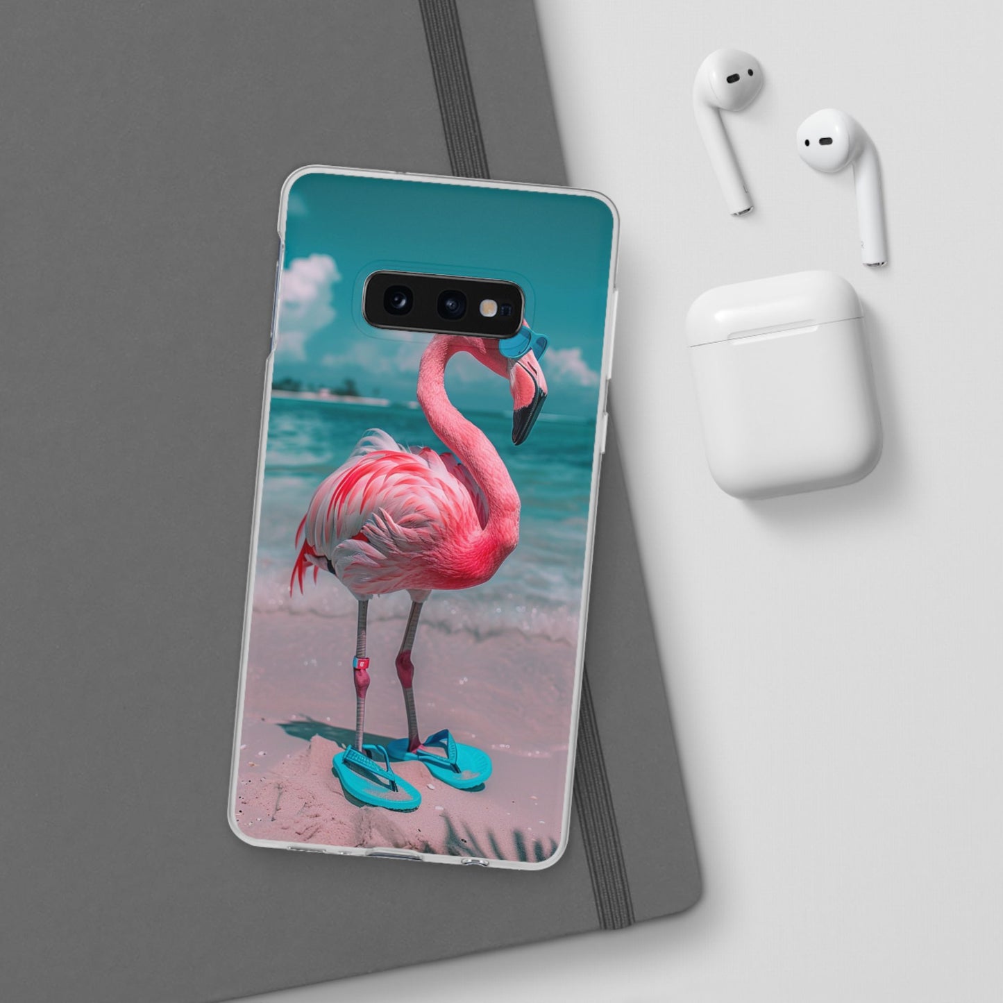 Aruba Beach Flamingo iPhone & Samsung Flexi Cases