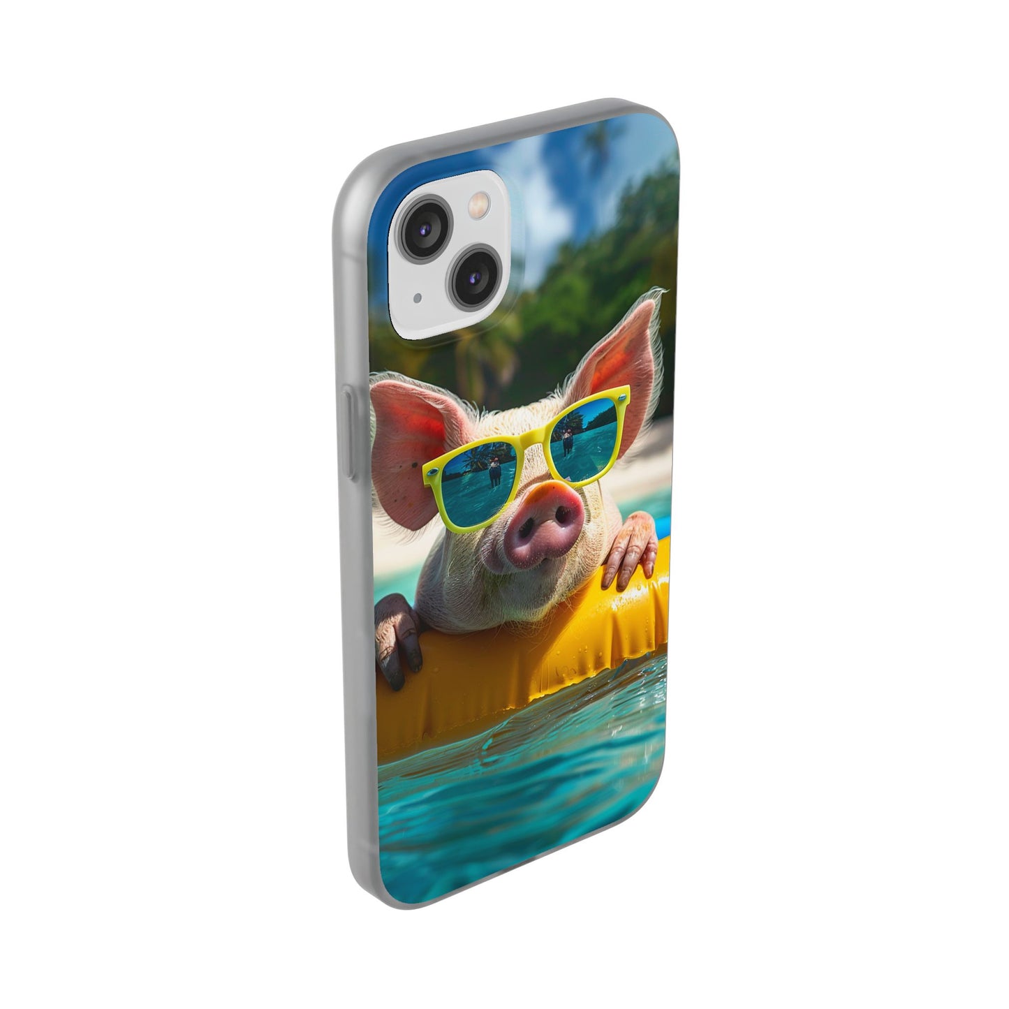 Aruba Summer Beach Pig iPhone & Samsung Flexi Cases