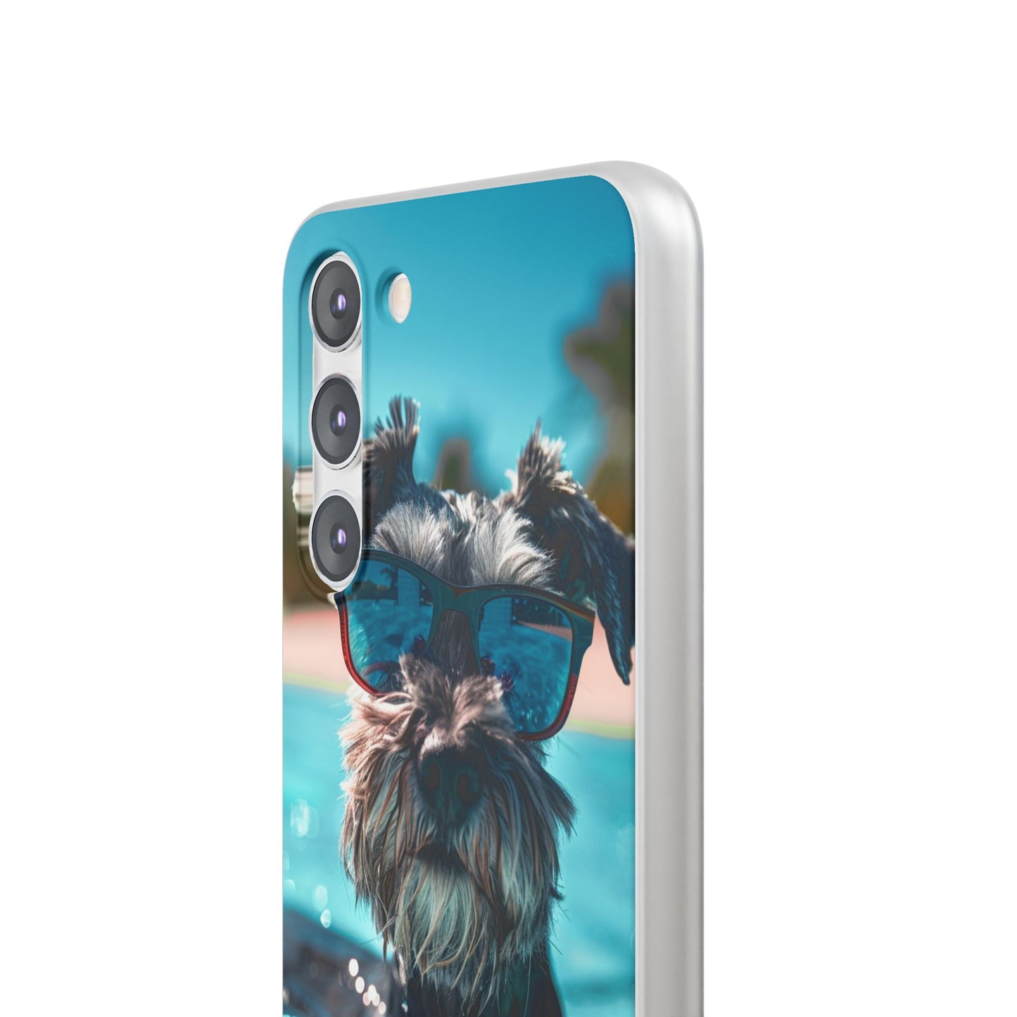 Aruba Schnauzer Option #2 Summer Beach iPhone & Samsung Flexi Cases
