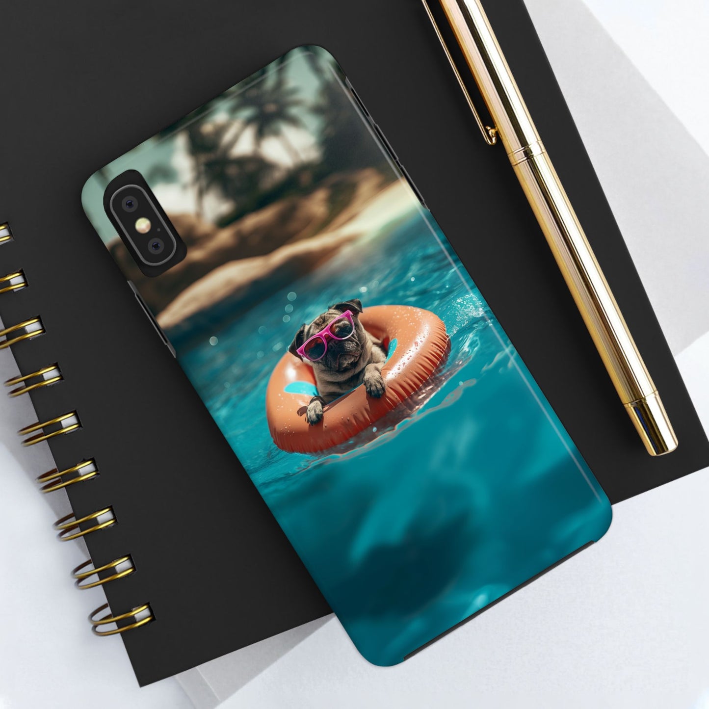 Pug Summer Tough iPhone & Samsung Cases