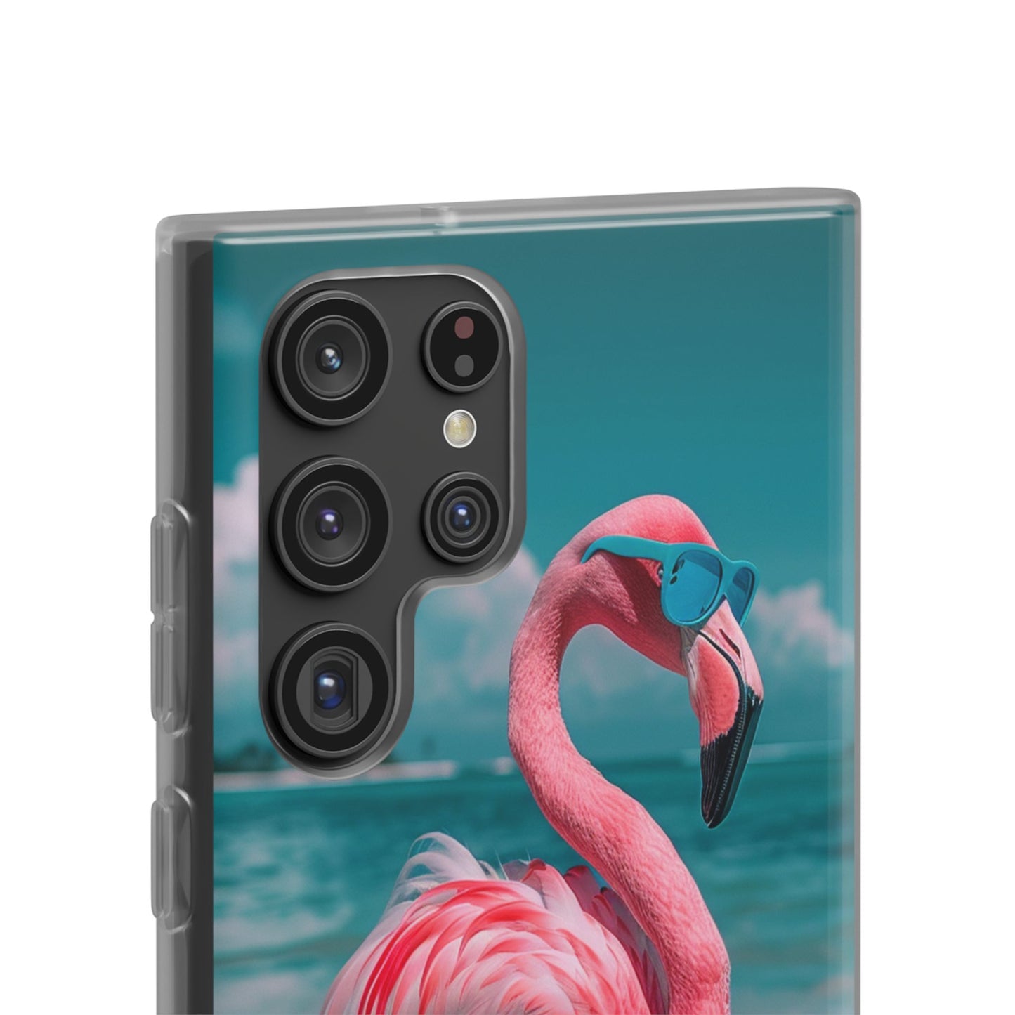 Aruba Beach Flamingo iPhone & Samsung Flexi Cases