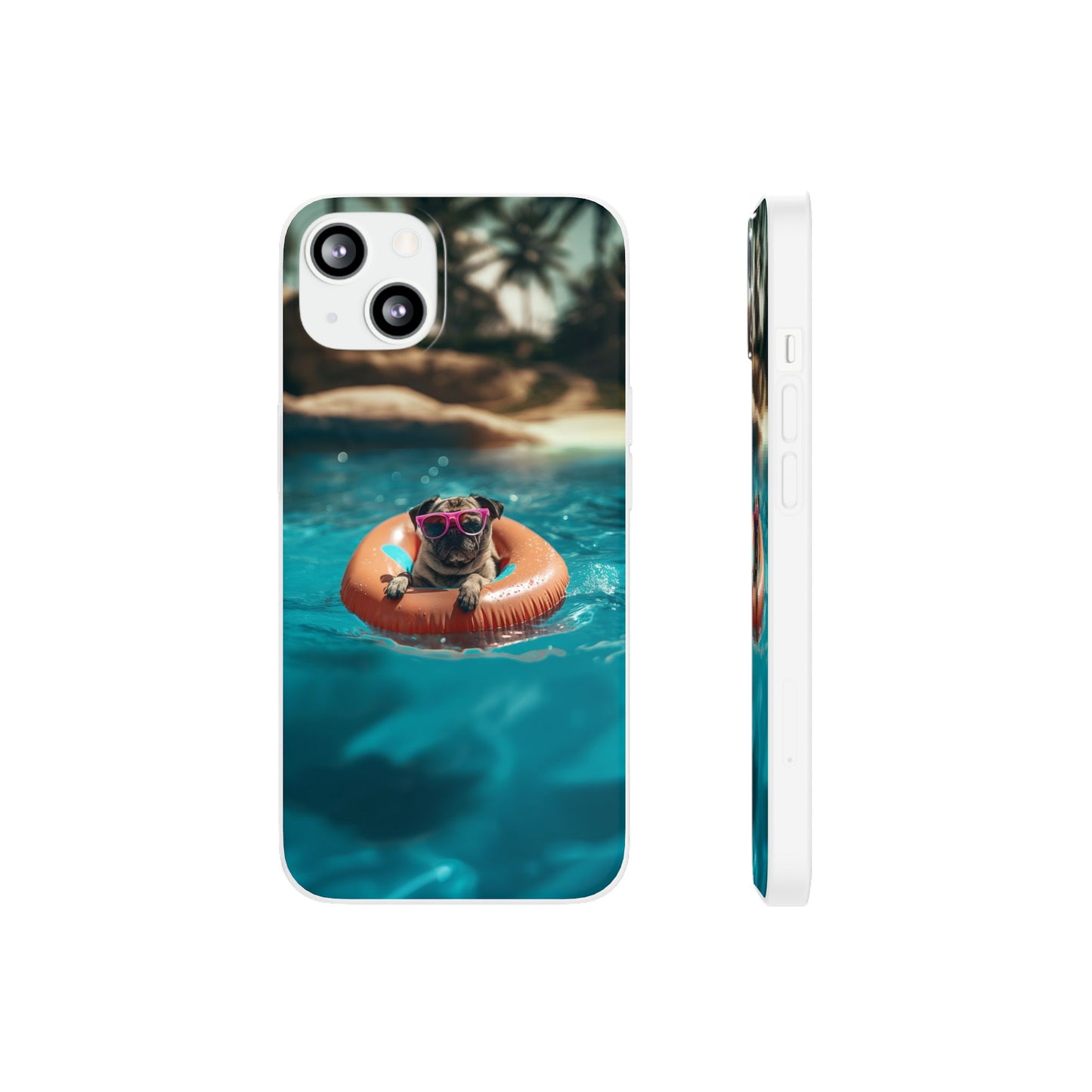 Pug Summer iPhone & Samsung Flexi Cases