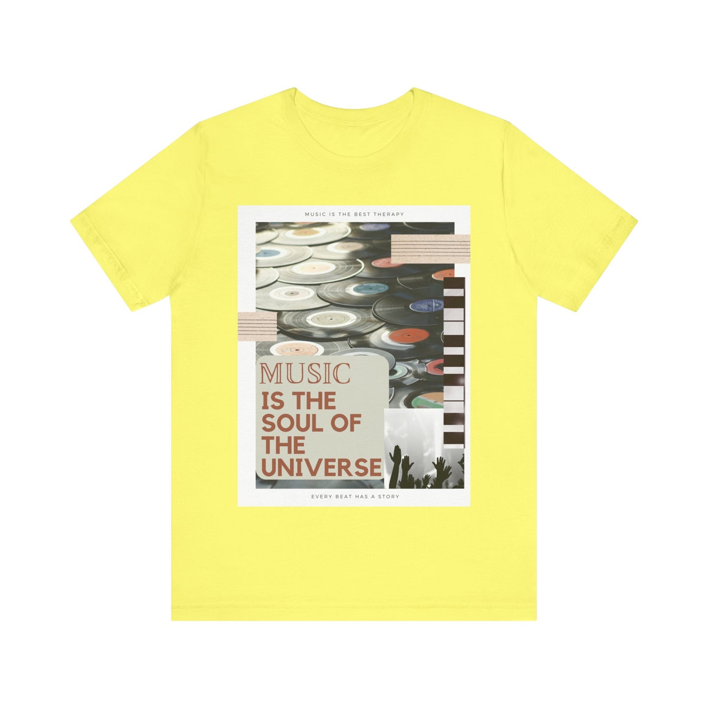 Music Is The Soul Of The Universe Unisex Jersey Short Sleeve Tee