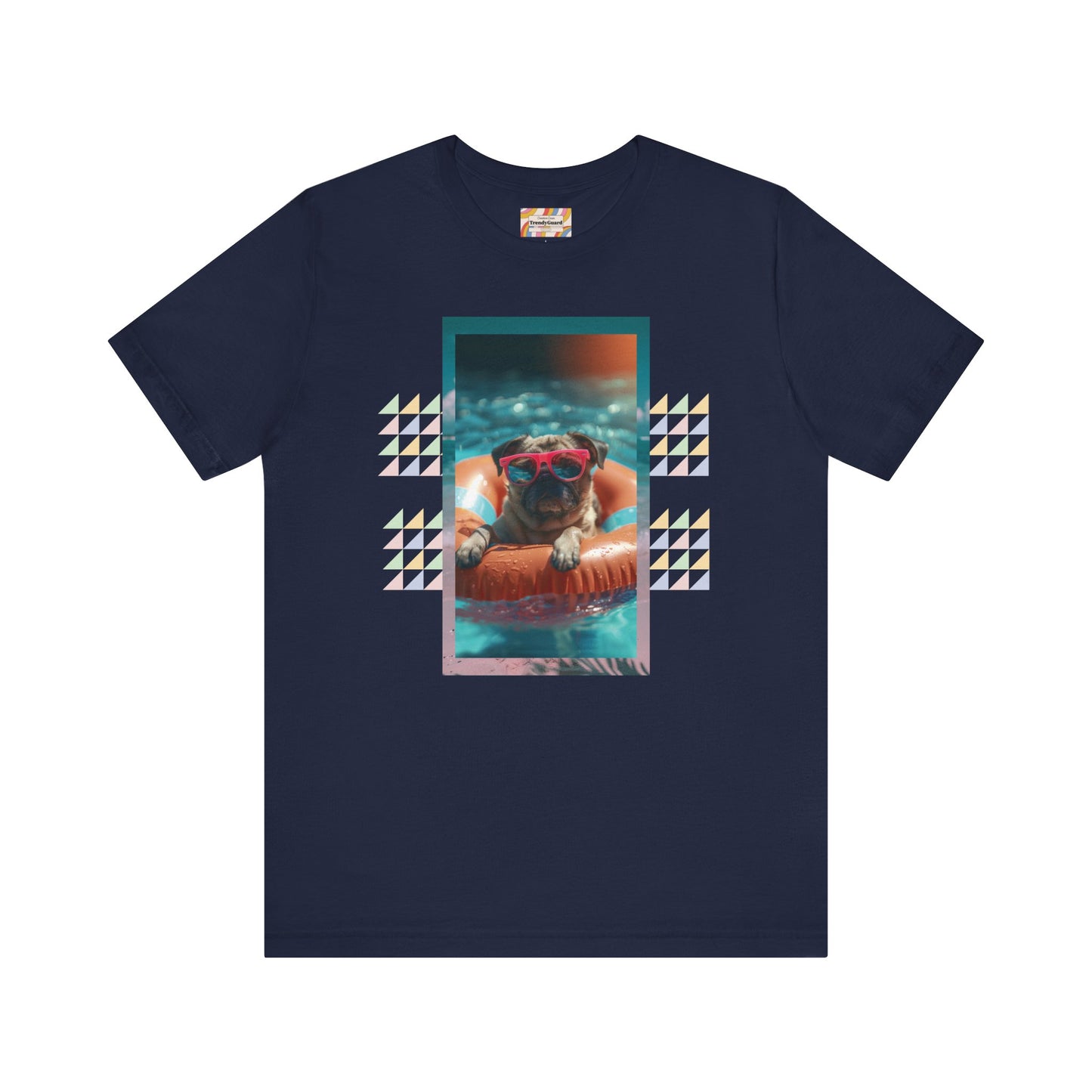 Beach Pug Unisex Short Sleeve Tee