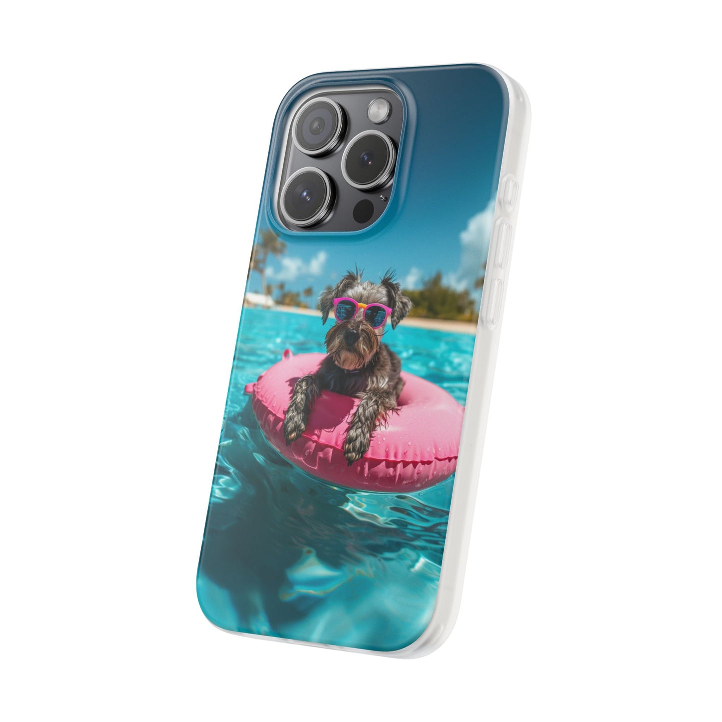 Aruba Schnauzer Summer Beach iPhone & Samsung Flexi Cases