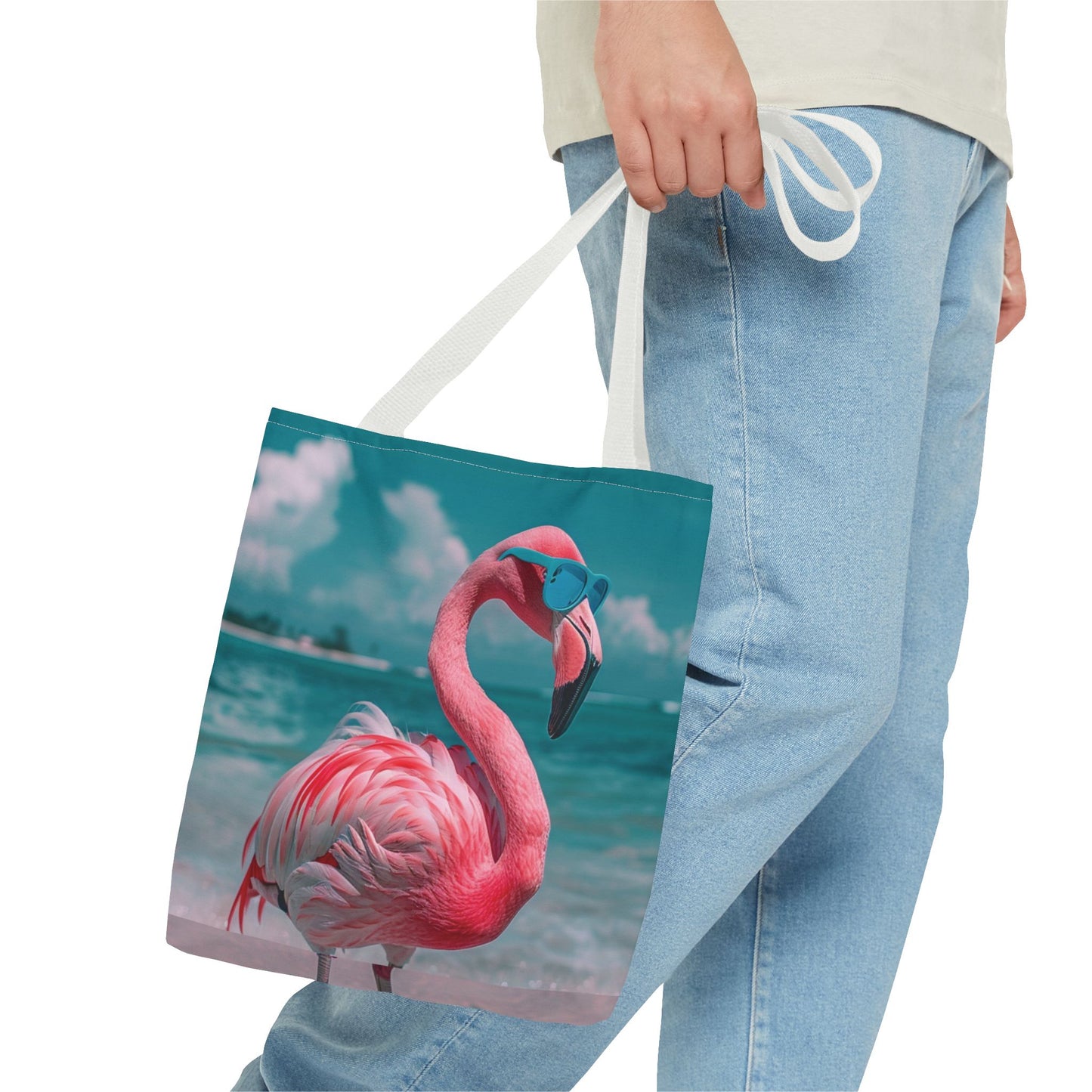 Beach Flamingo Tote Bag