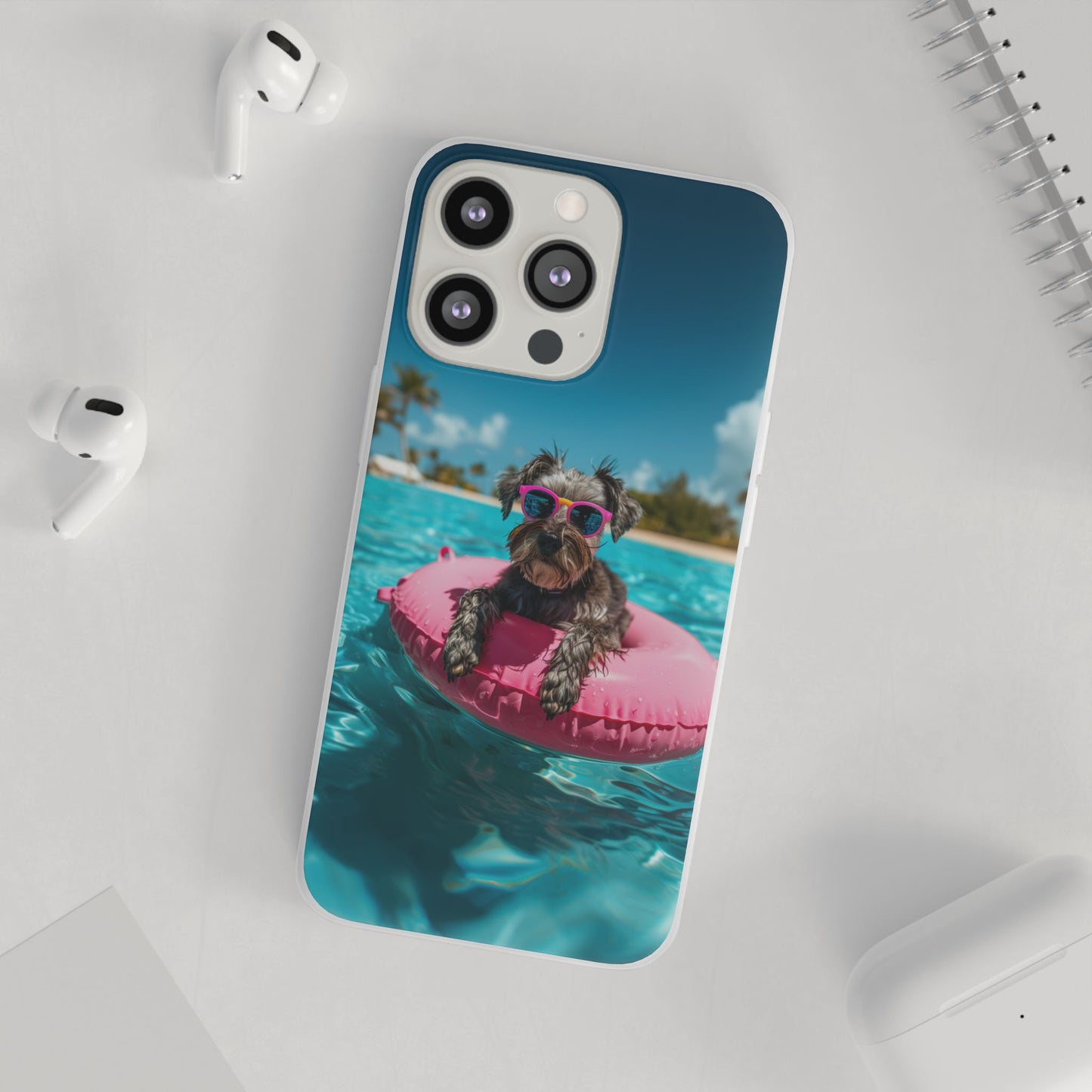 Aruba Schnauzer Summer Beach iPhone & Samsung Flexi Cases
