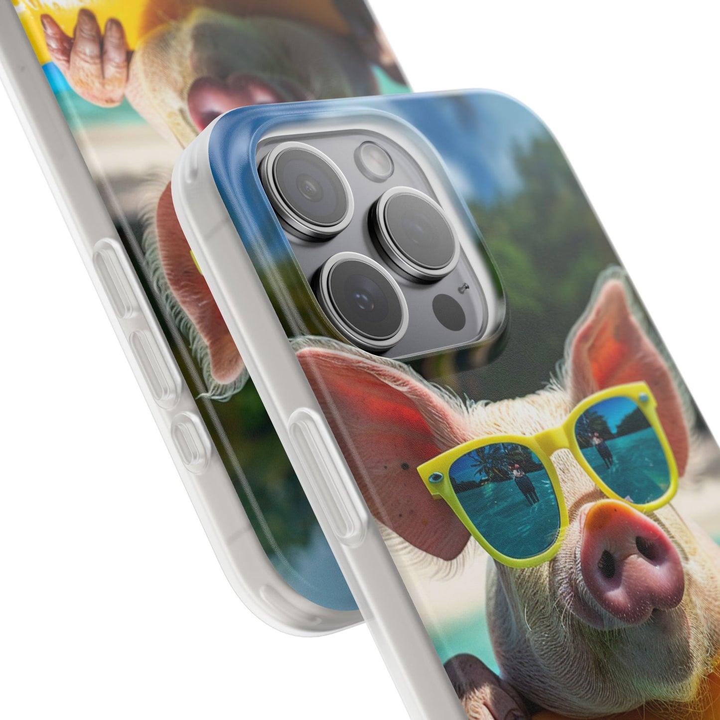Aruba Summer Beach Pig iPhone & Samsung Flexi Cases