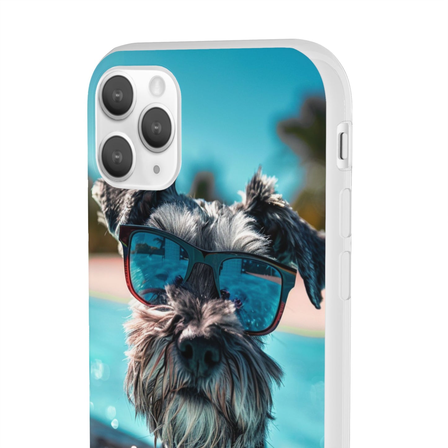 Aruba Schnauzer Option #2 Summer Beach iPhone & Samsung Flexi Cases