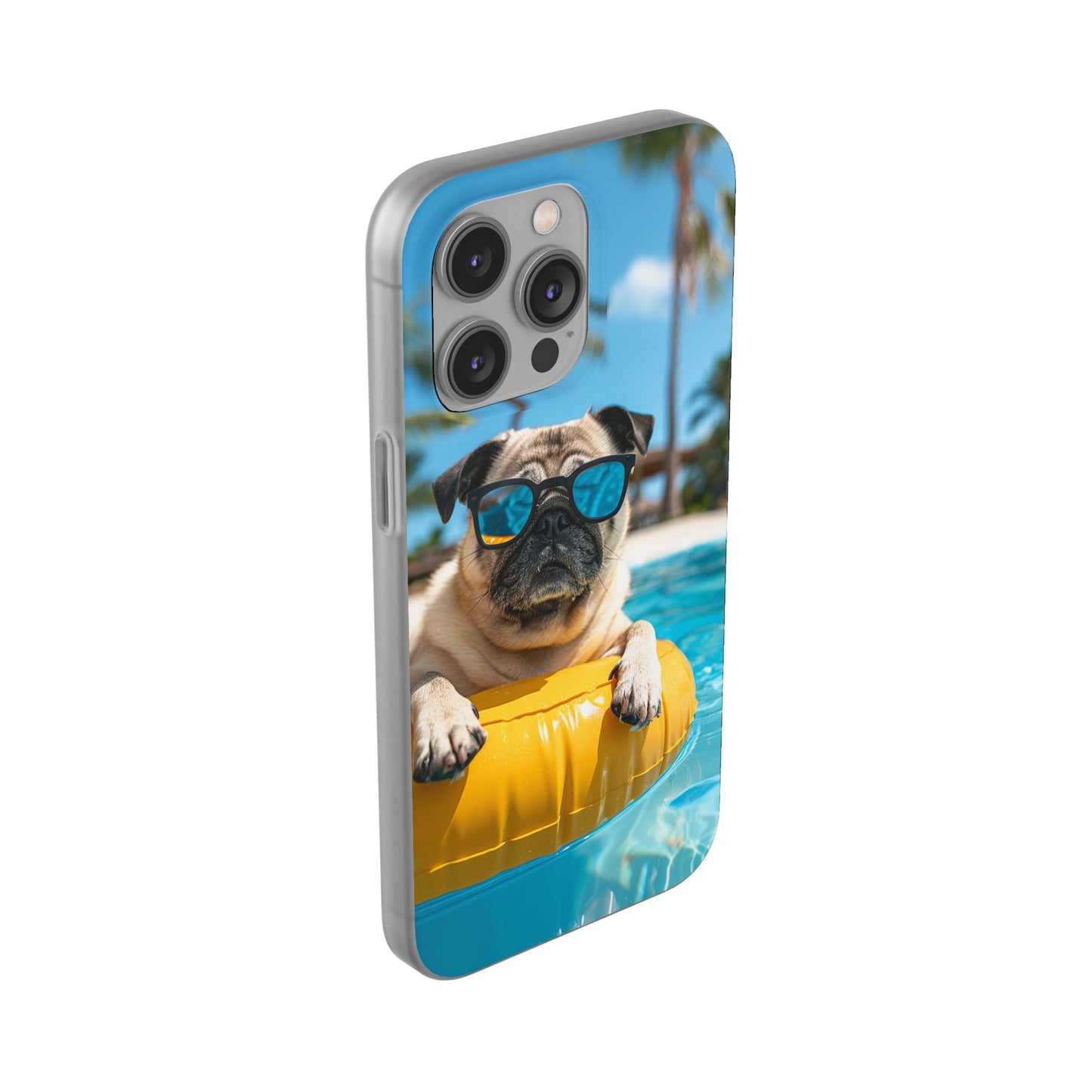 Aruba Pug Summer Option #2 iPhone & Samsung Flexi Cases