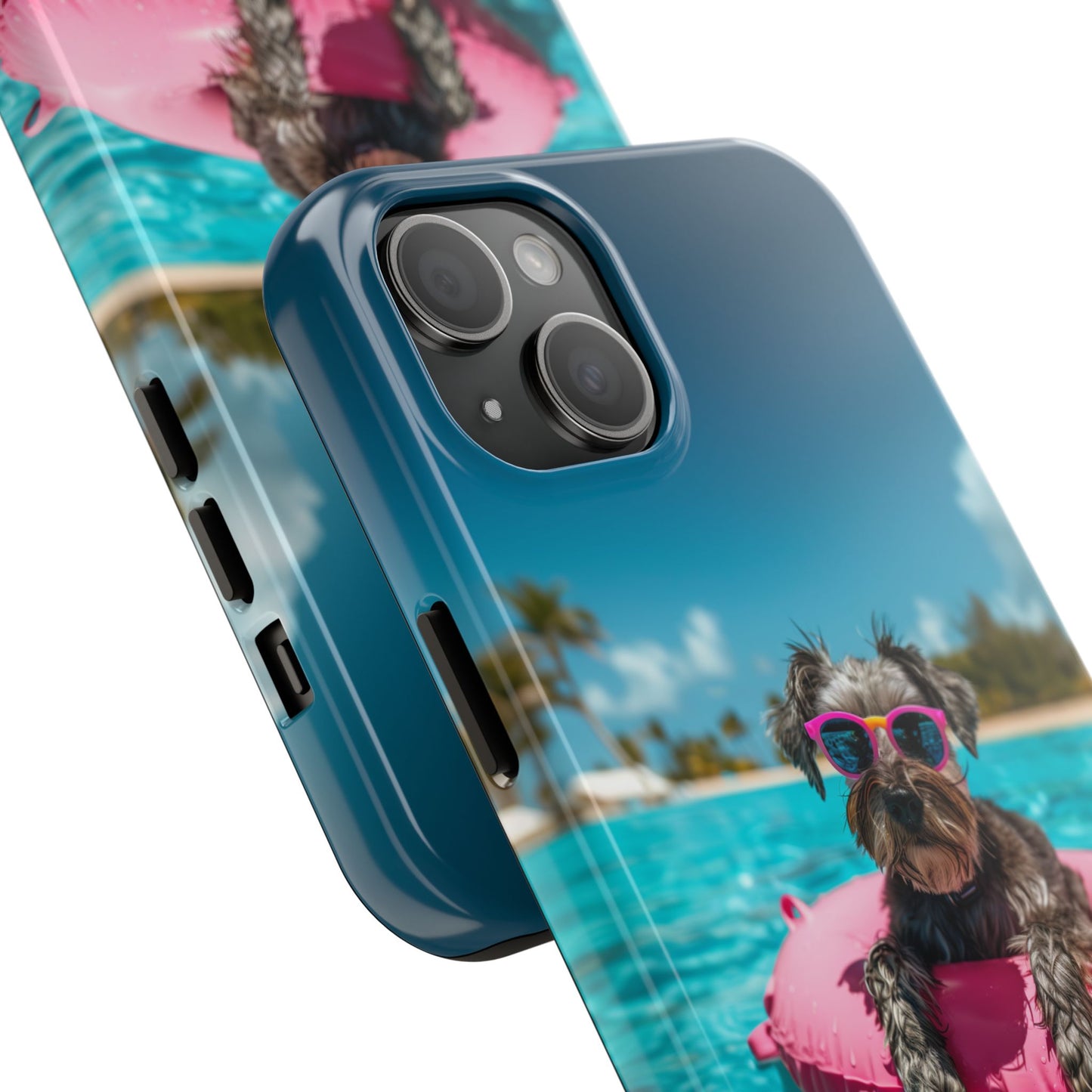 Schnauzer Summer Beach Tough iPhone & Samsung Cases
