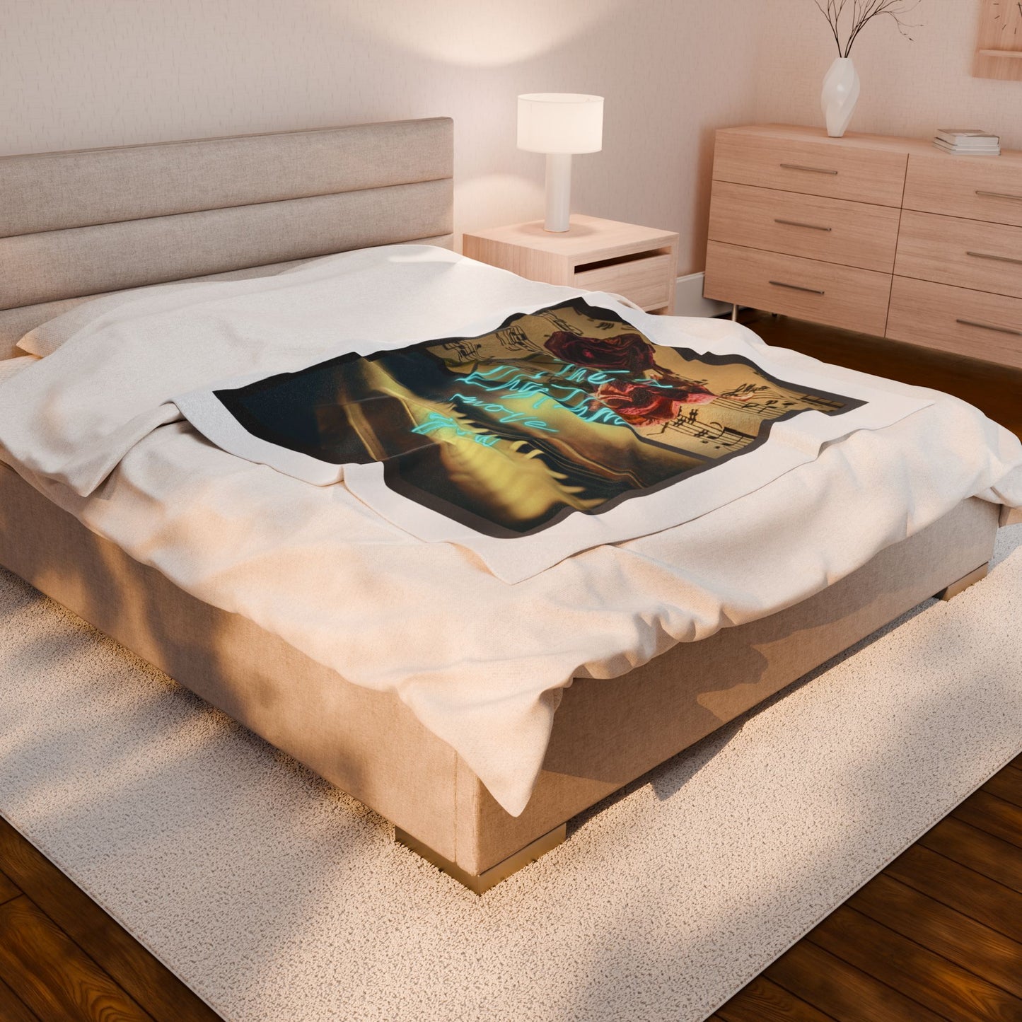 Let The Rhythm Move You (2nd Version) Velveteen Plush Blanket