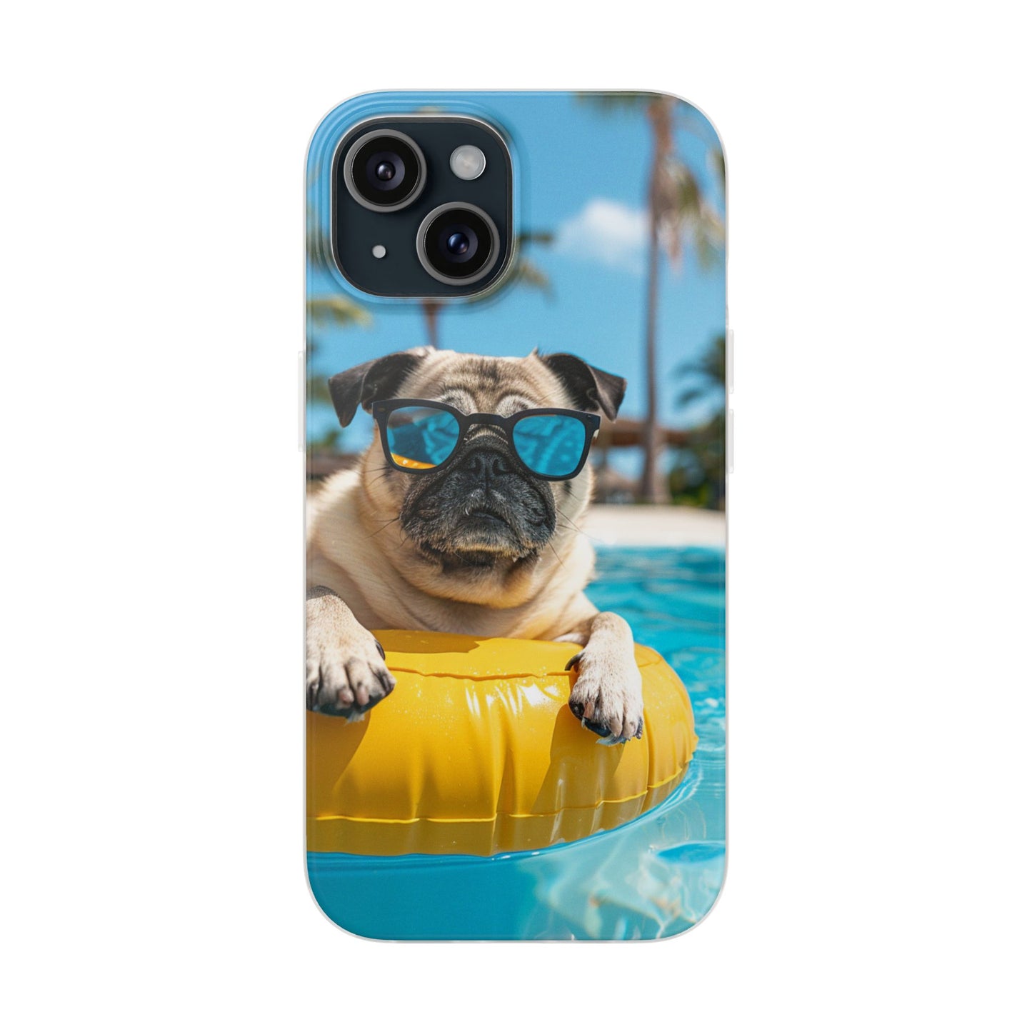 Aruba Pug Summer Option #2 iPhone & Samsung Flexi Cases