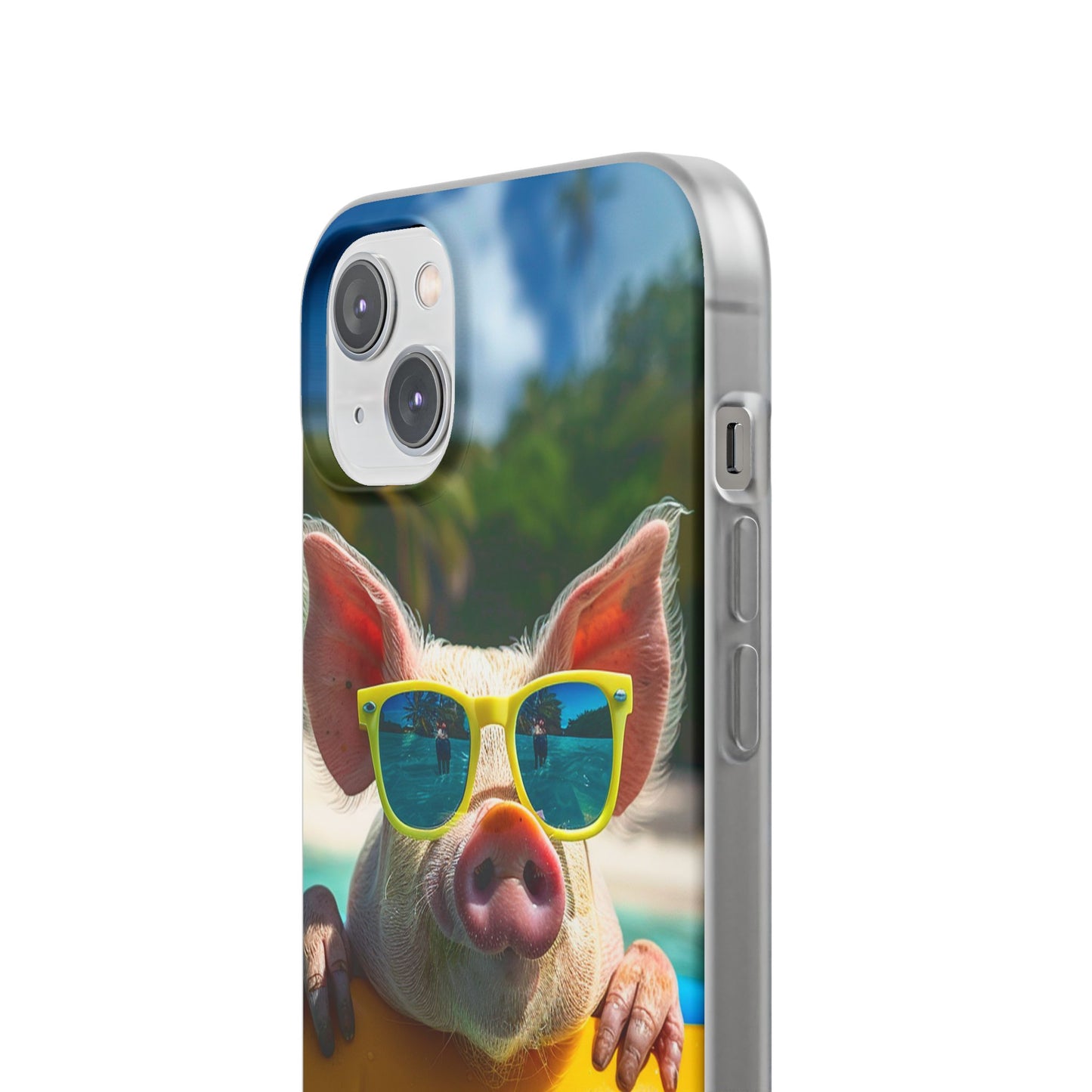Aruba Summer Beach Pig iPhone & Samsung Flexi Cases