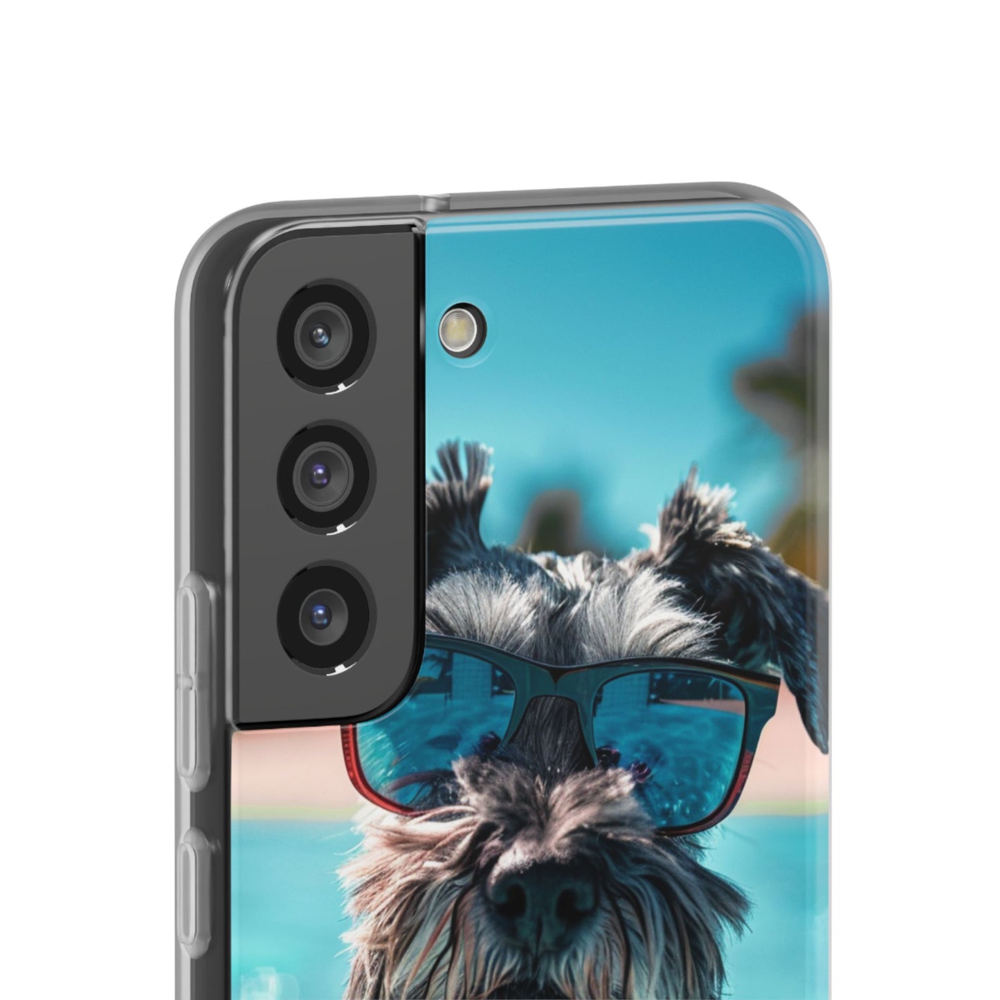 Aruba Schnauzer Option #2 Summer Beach iPhone & Samsung Flexi Cases