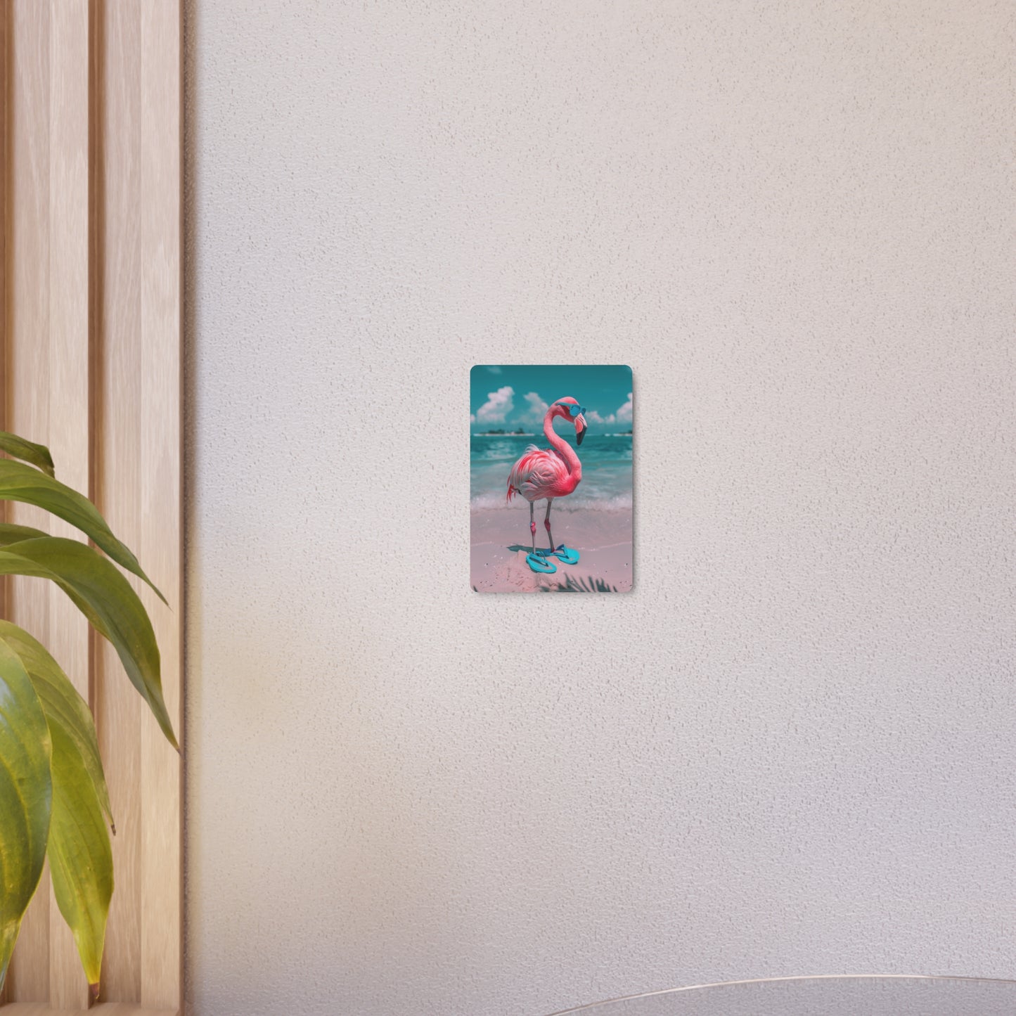 Aruba Flamingo Metal Art Sign