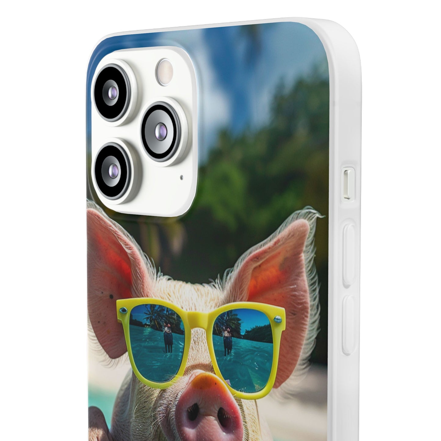 Aruba Summer Beach Pig iPhone & Samsung Flexi Cases