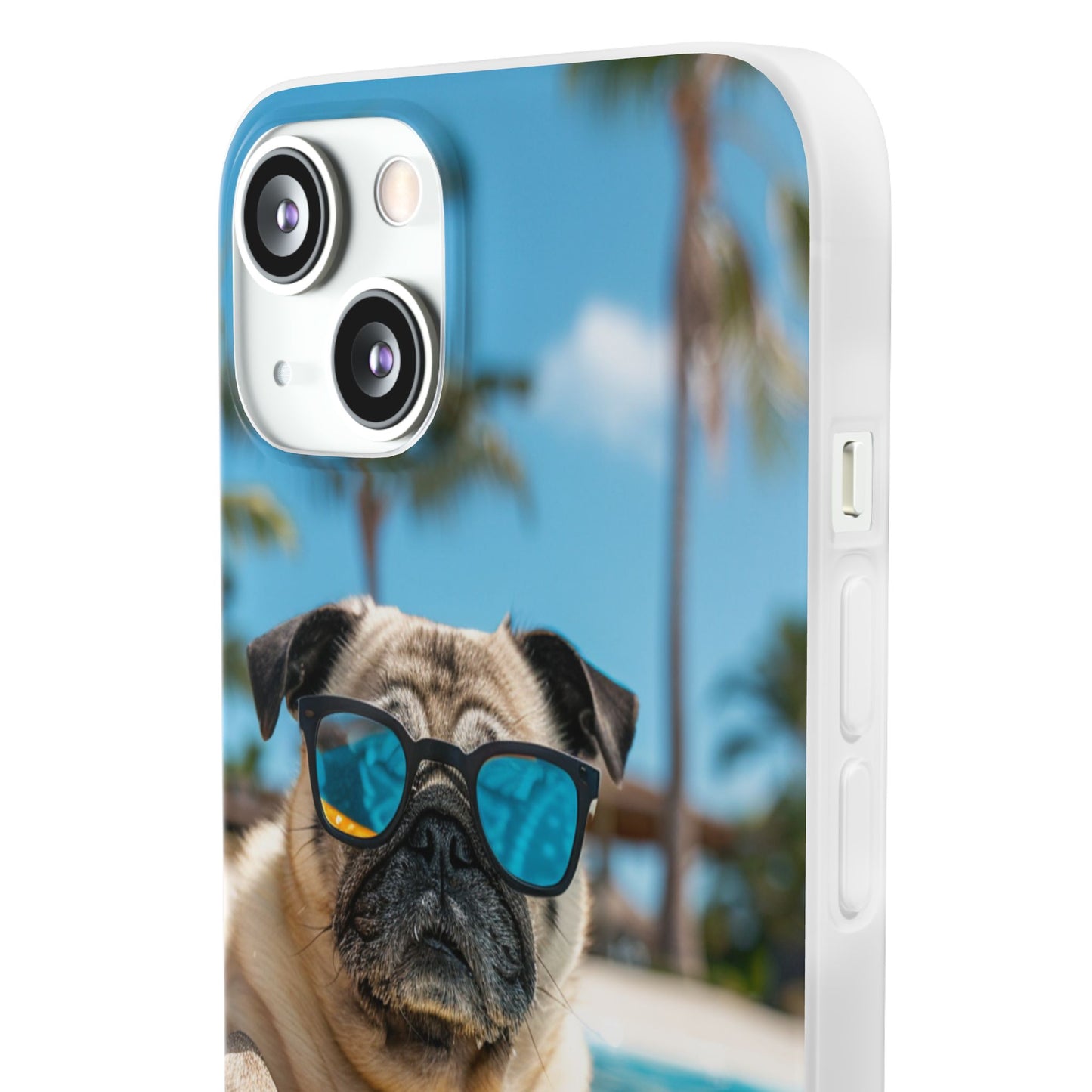 Aruba Pug Summer Option #2 iPhone & Samsung Flexi Cases
