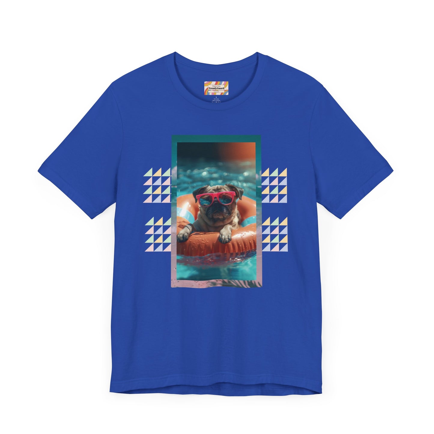 Beach Pug Unisex Short Sleeve Tee