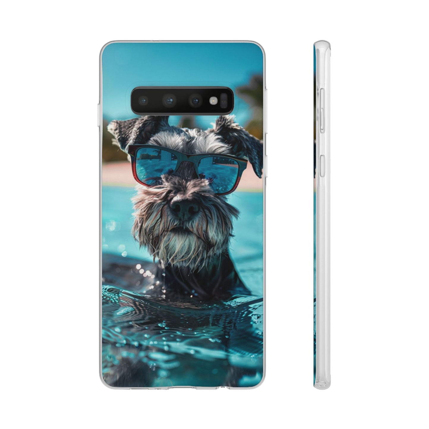 Aruba Schnauzer Option #2 Summer Beach iPhone & Samsung Flexi Cases
