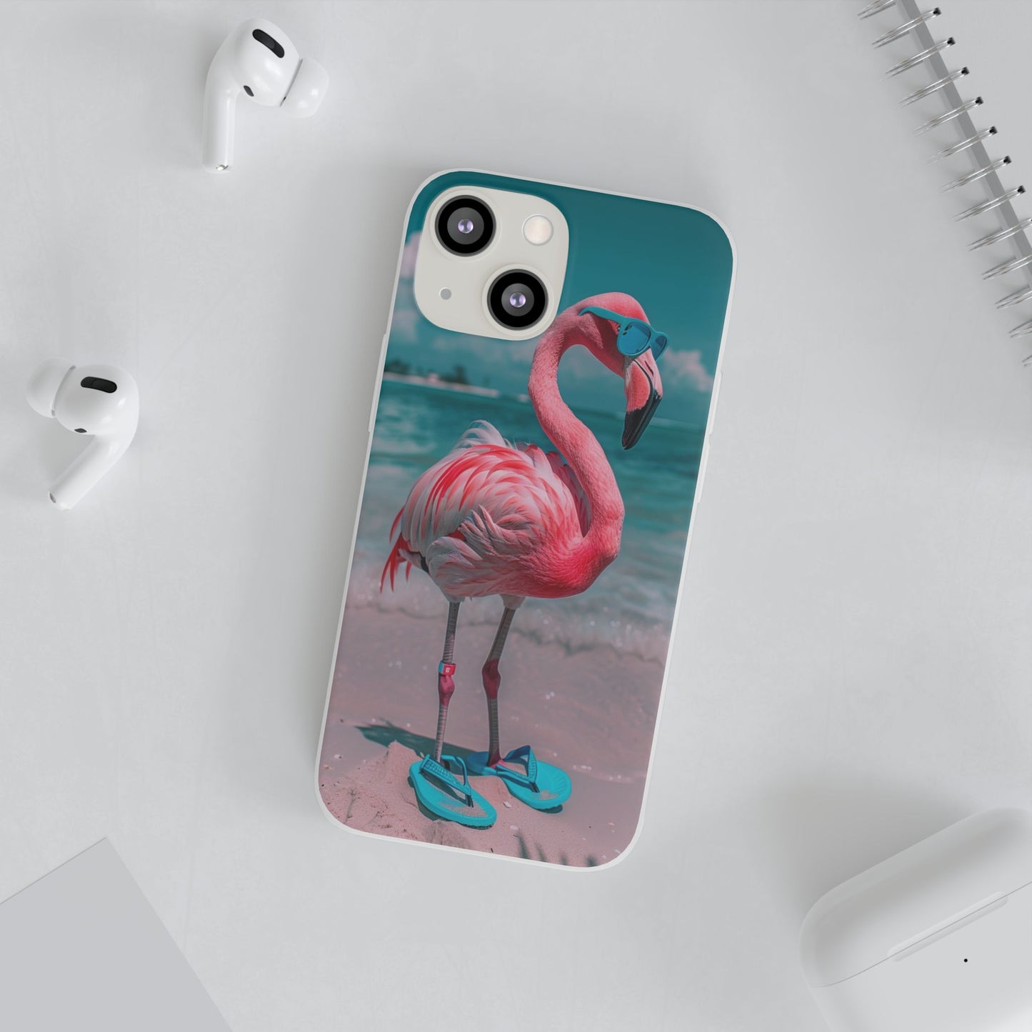 Aruba Beach Flamingo iPhone & Samsung Flexi Cases