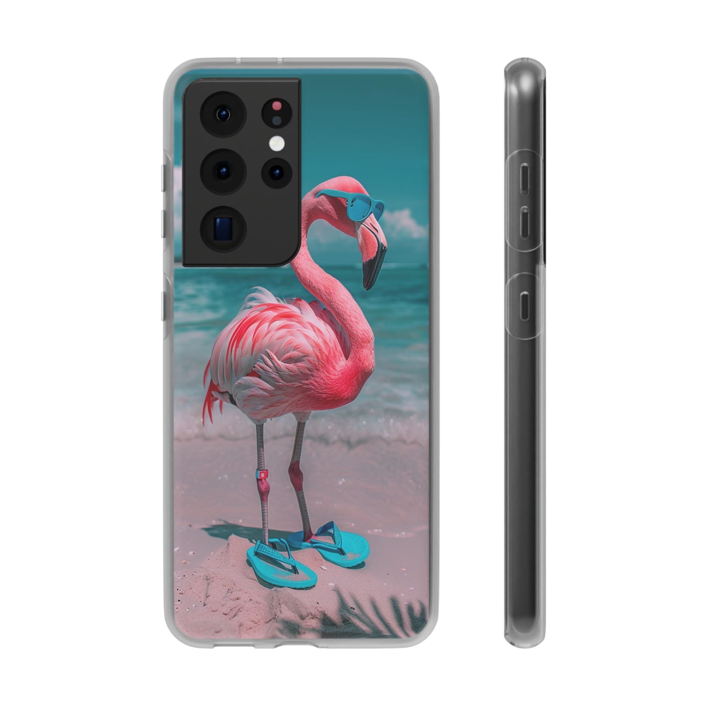 Aruba Beach Flamingo iPhone & Samsung Flexi Cases
