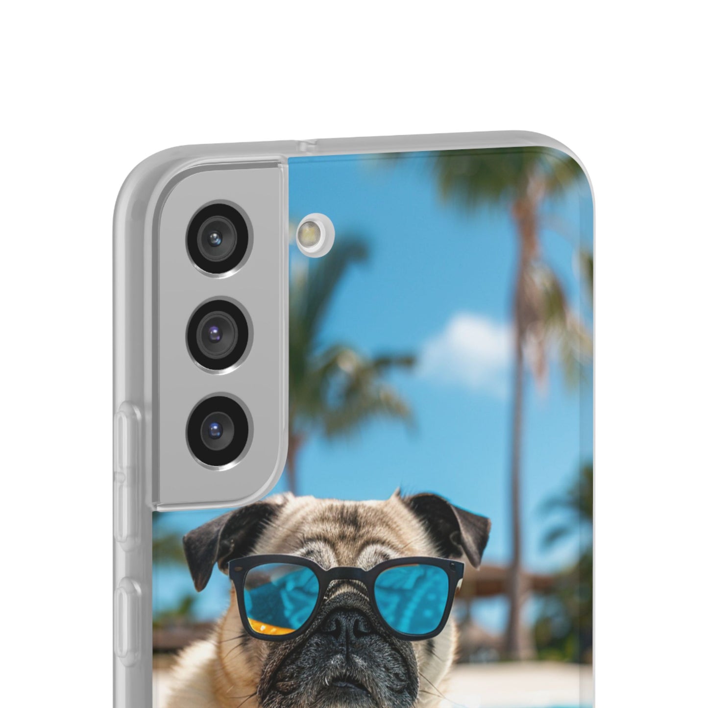 Aruba Pug Summer Option #2 iPhone & Samsung Flexi Cases