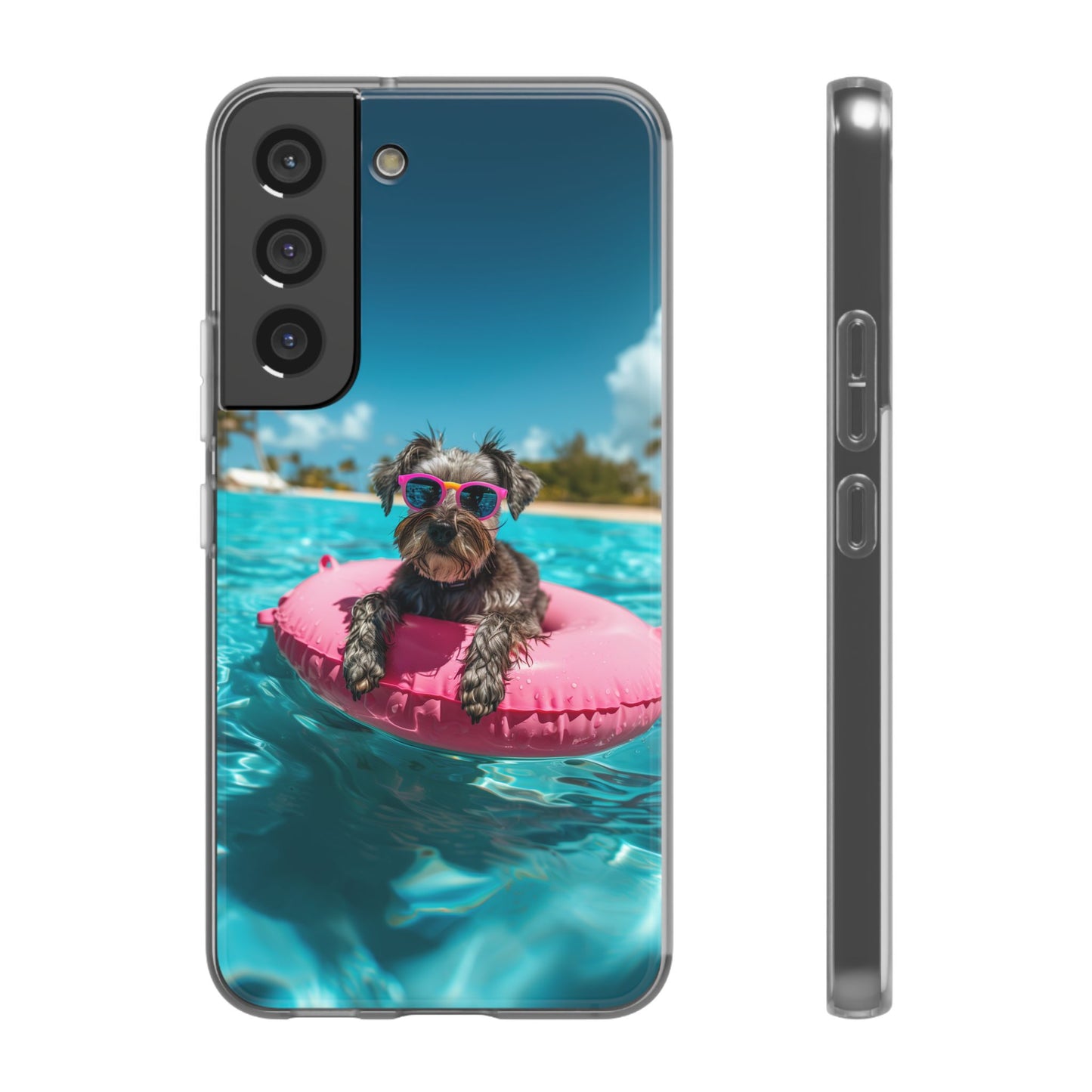 Aruba Schnauzer Summer Beach iPhone & Samsung Flexi Cases