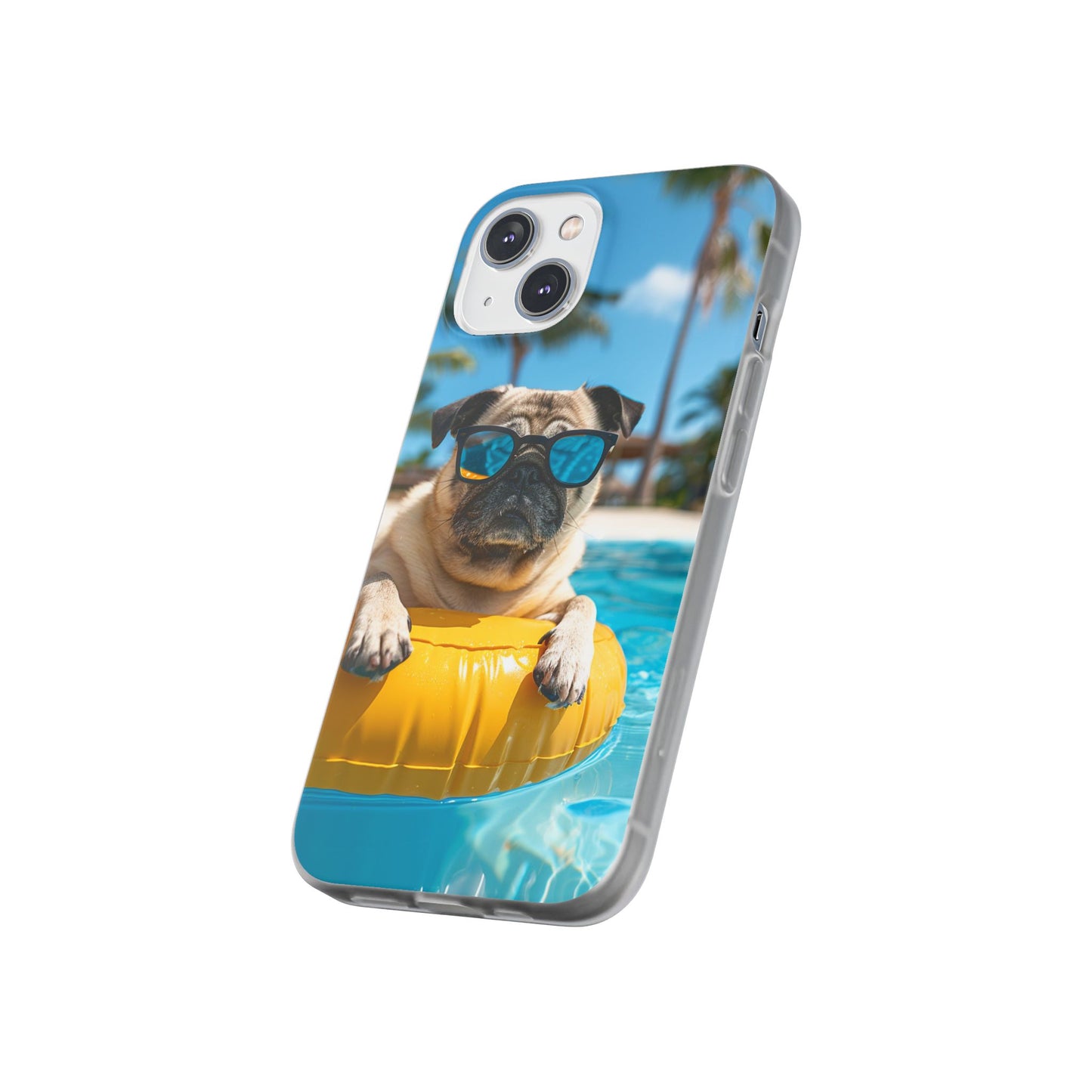 Aruba Pug Summer Option #2 iPhone & Samsung Flexi Cases