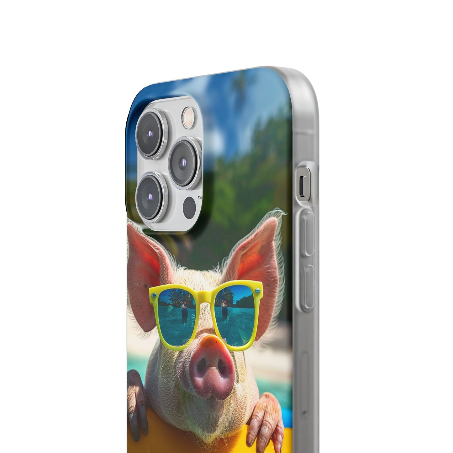 Aruba Summer Beach Pig iPhone & Samsung Flexi Cases
