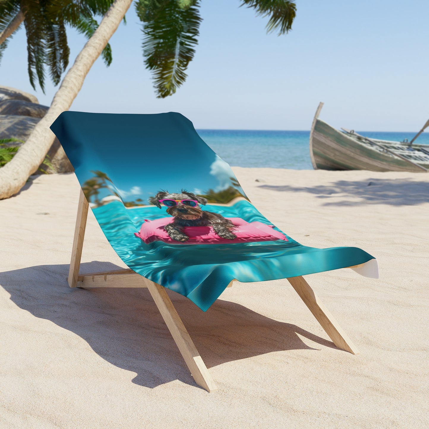 Schnauzer Summer Beach Towel