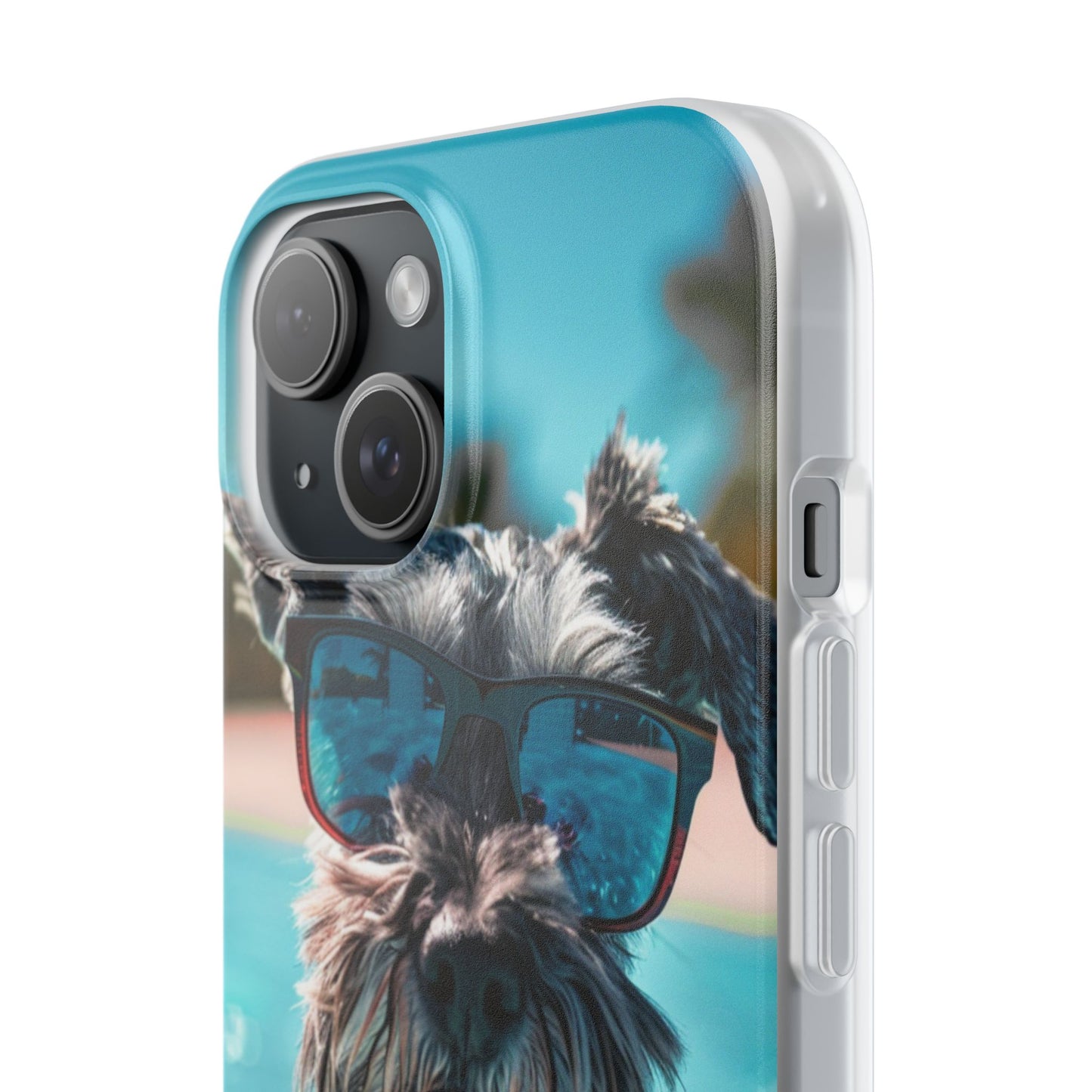 Aruba Schnauzer Option #2 Summer Beach iPhone & Samsung Flexi Cases