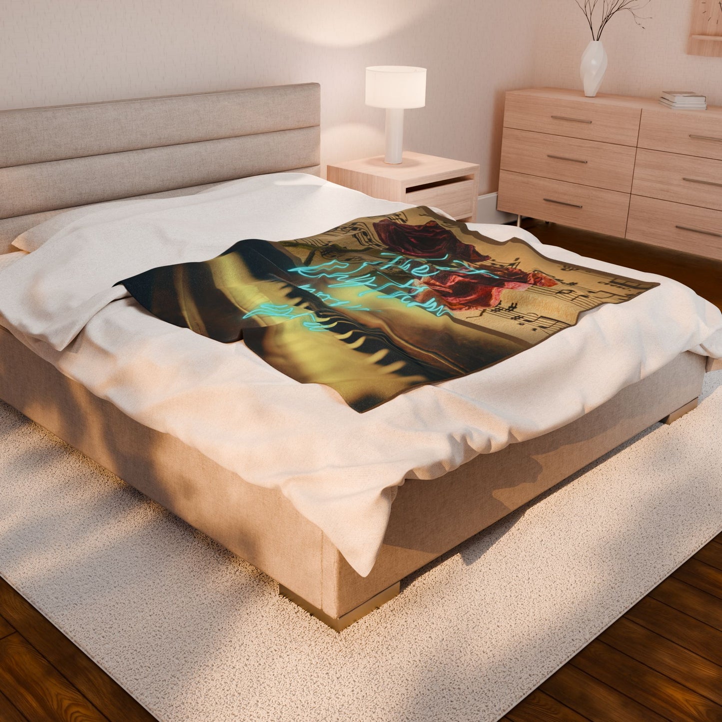 Let The Rhythm Move You Velveteen Plush Blanket