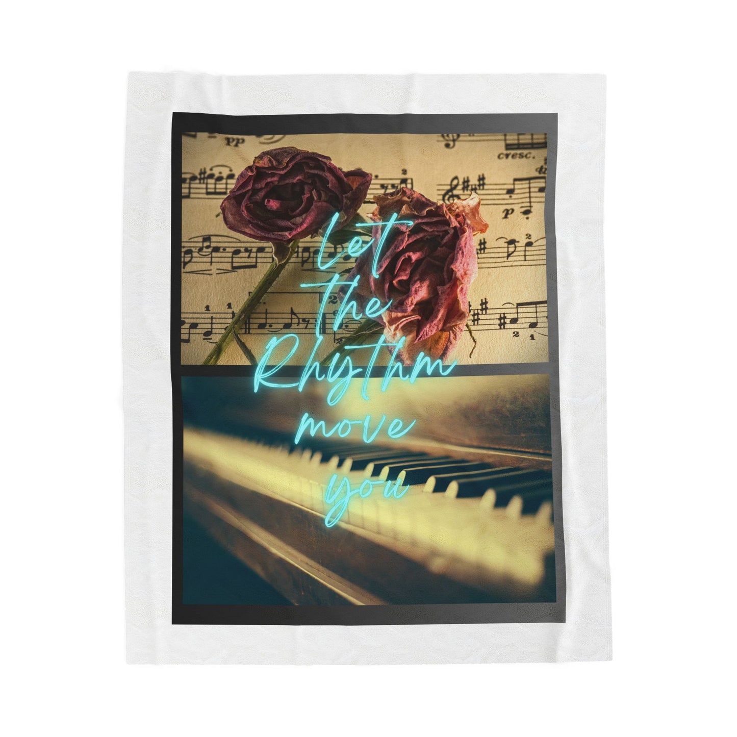 Let The Rhythm Move You (2nd Version) Velveteen Plush Blanket