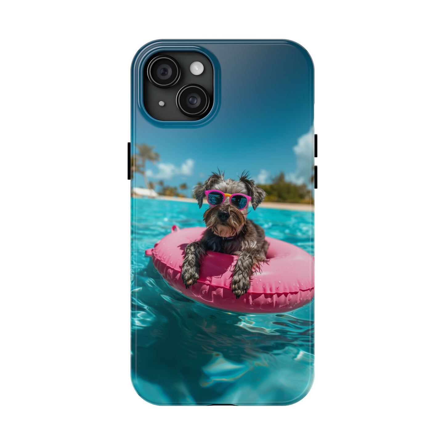 Schnauzer Summer Beach Tough iPhone & Samsung Cases