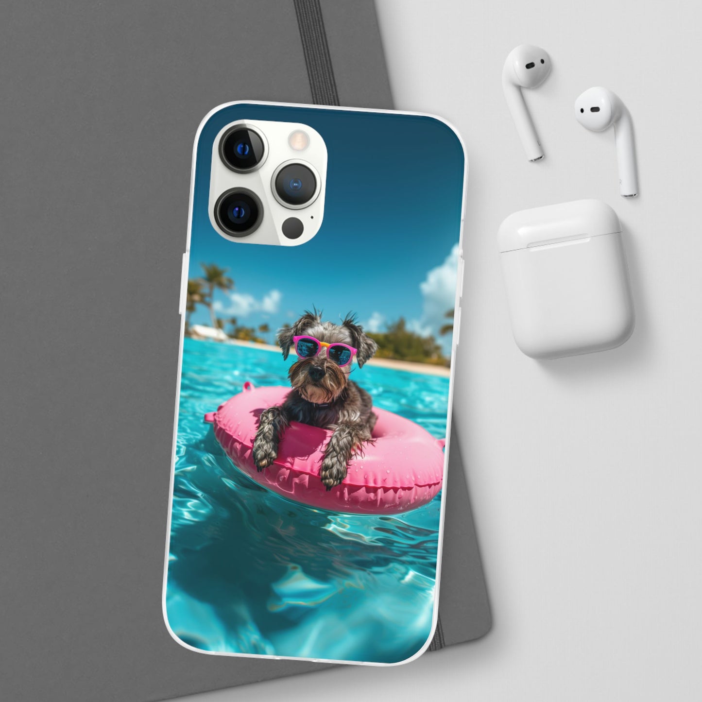 Aruba Schnauzer Summer Beach iPhone & Samsung Flexi Cases