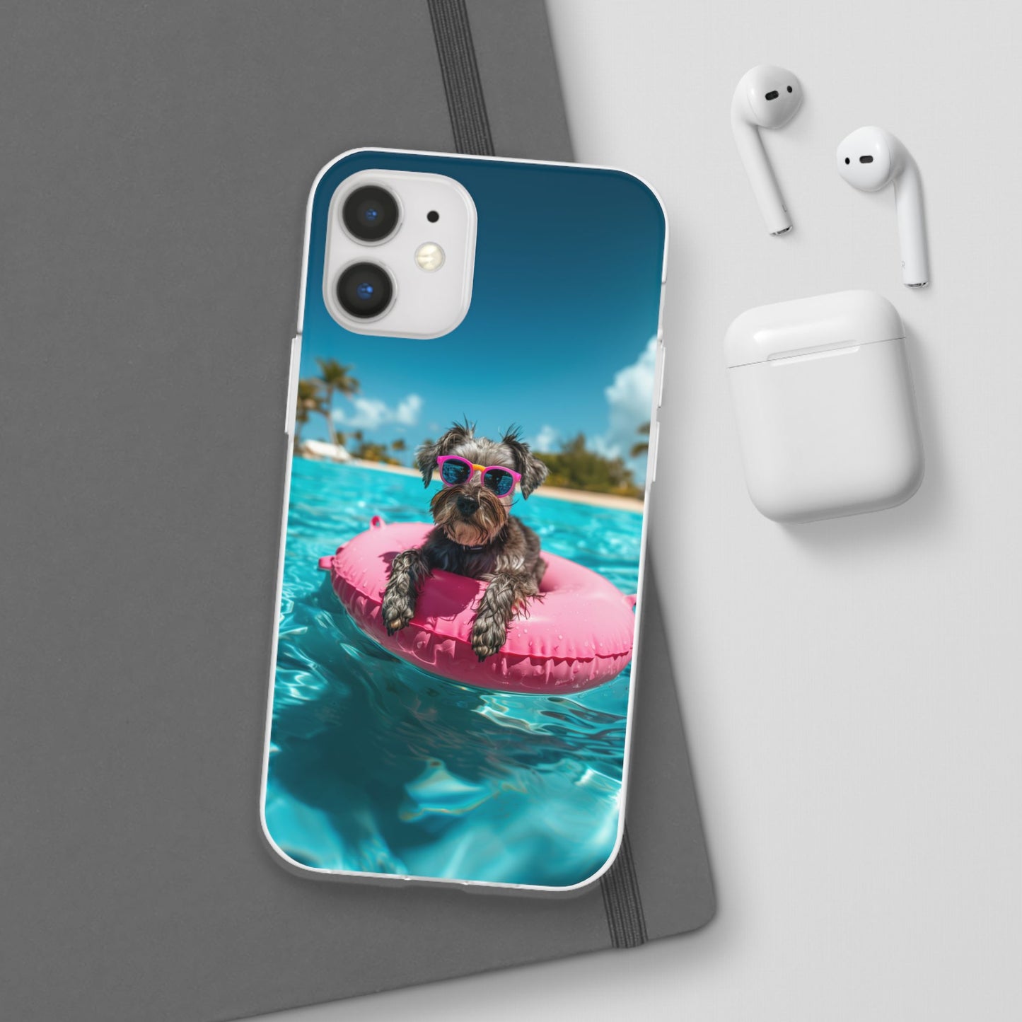 Aruba Schnauzer Summer Beach iPhone & Samsung Flexi Cases