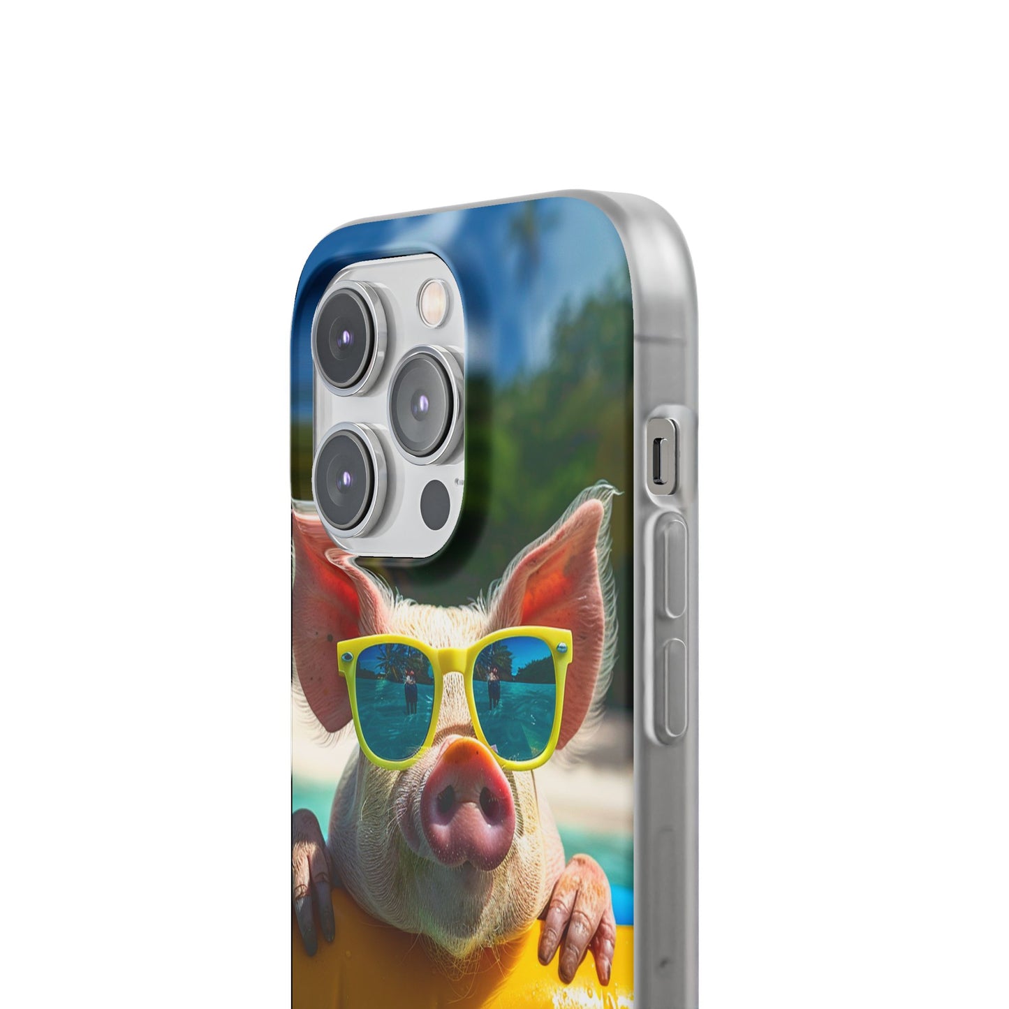 Aruba Summer Beach Pig iPhone & Samsung Flexi Cases