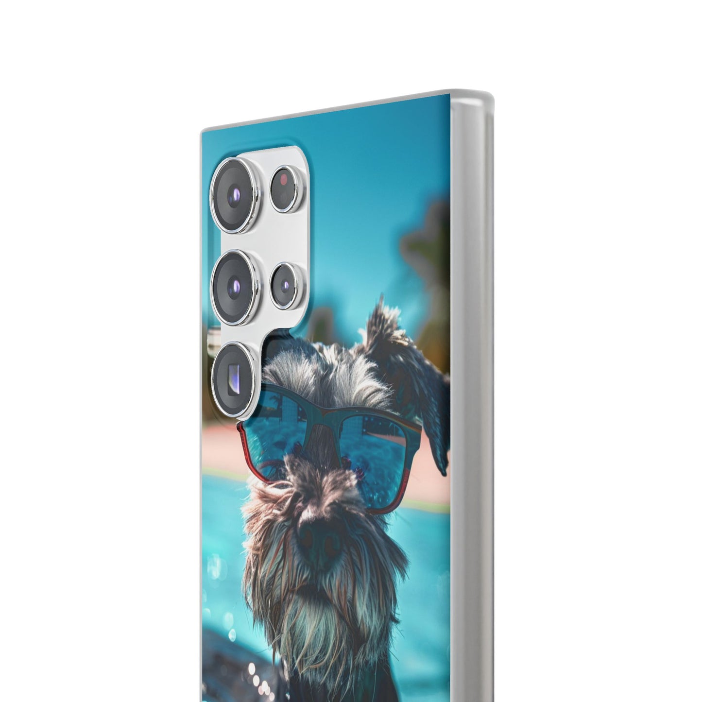Aruba Schnauzer Option #2 Summer Beach iPhone & Samsung Flexi Cases