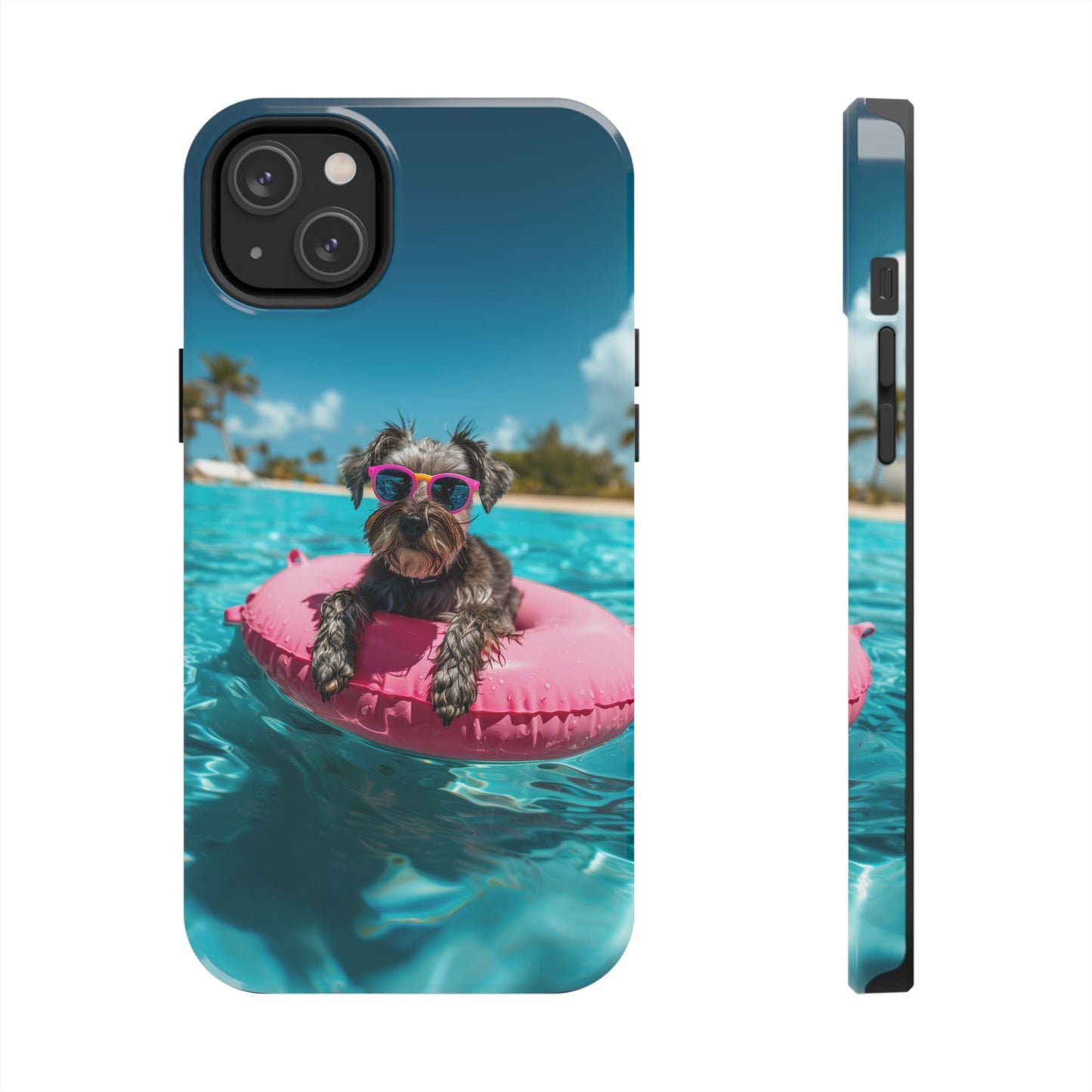 Schnauzer Summer Beach Tough iPhone & Samsung Cases