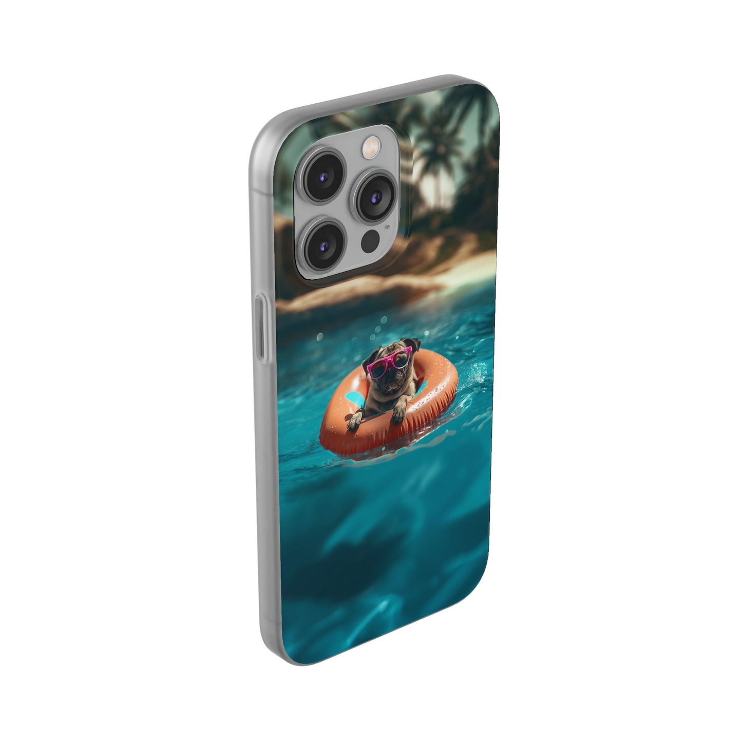 Pug Summer iPhone & Samsung Flexi Cases