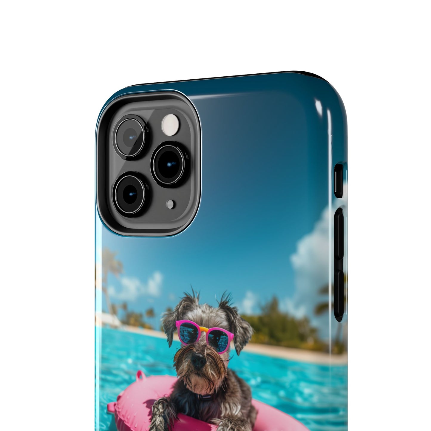 Schnauzer Summer Beach Tough iPhone & Samsung Cases