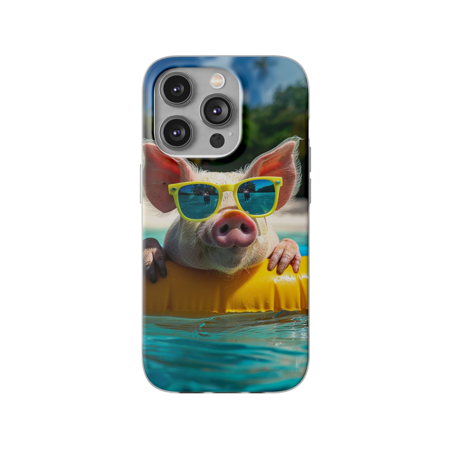 Aruba Summer Beach Pig iPhone & Samsung Flexi Cases