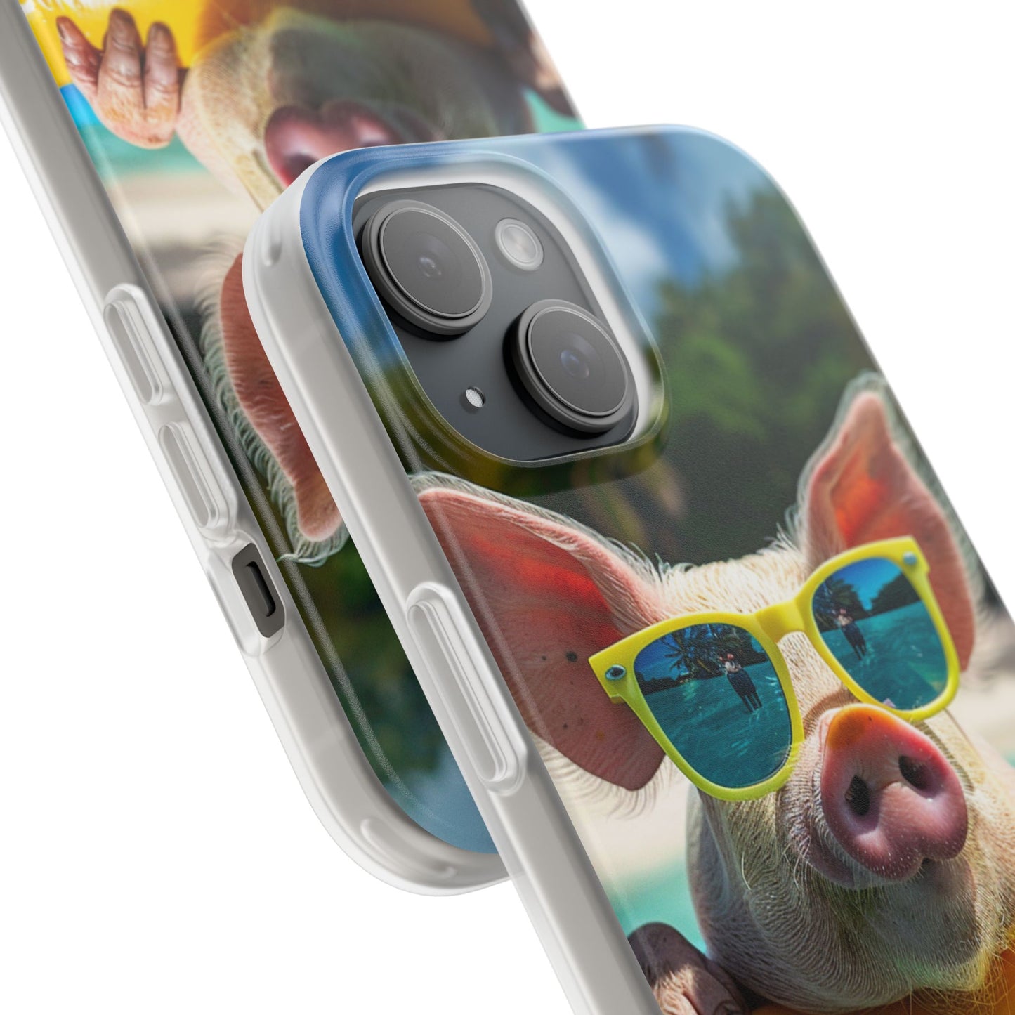 Aruba Summer Beach Pig iPhone & Samsung Flexi Cases