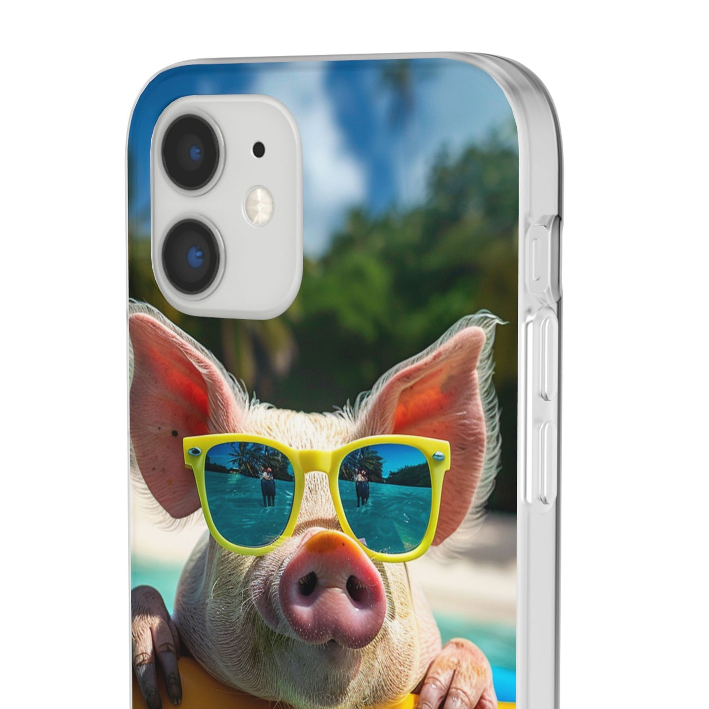 Aruba Summer Beach Pig iPhone & Samsung Flexi Cases
