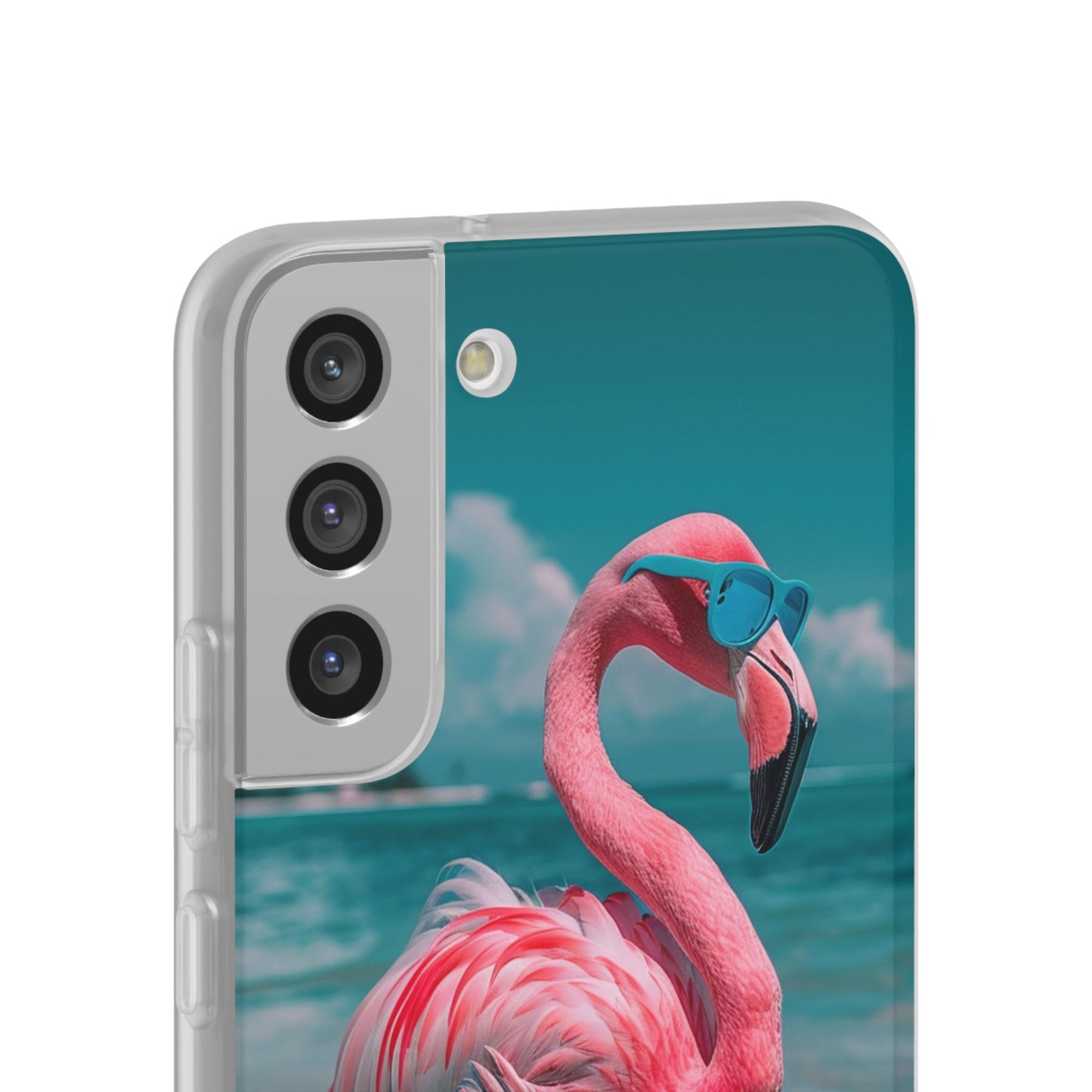Aruba Beach Flamingo iPhone & Samsung Flexi Cases